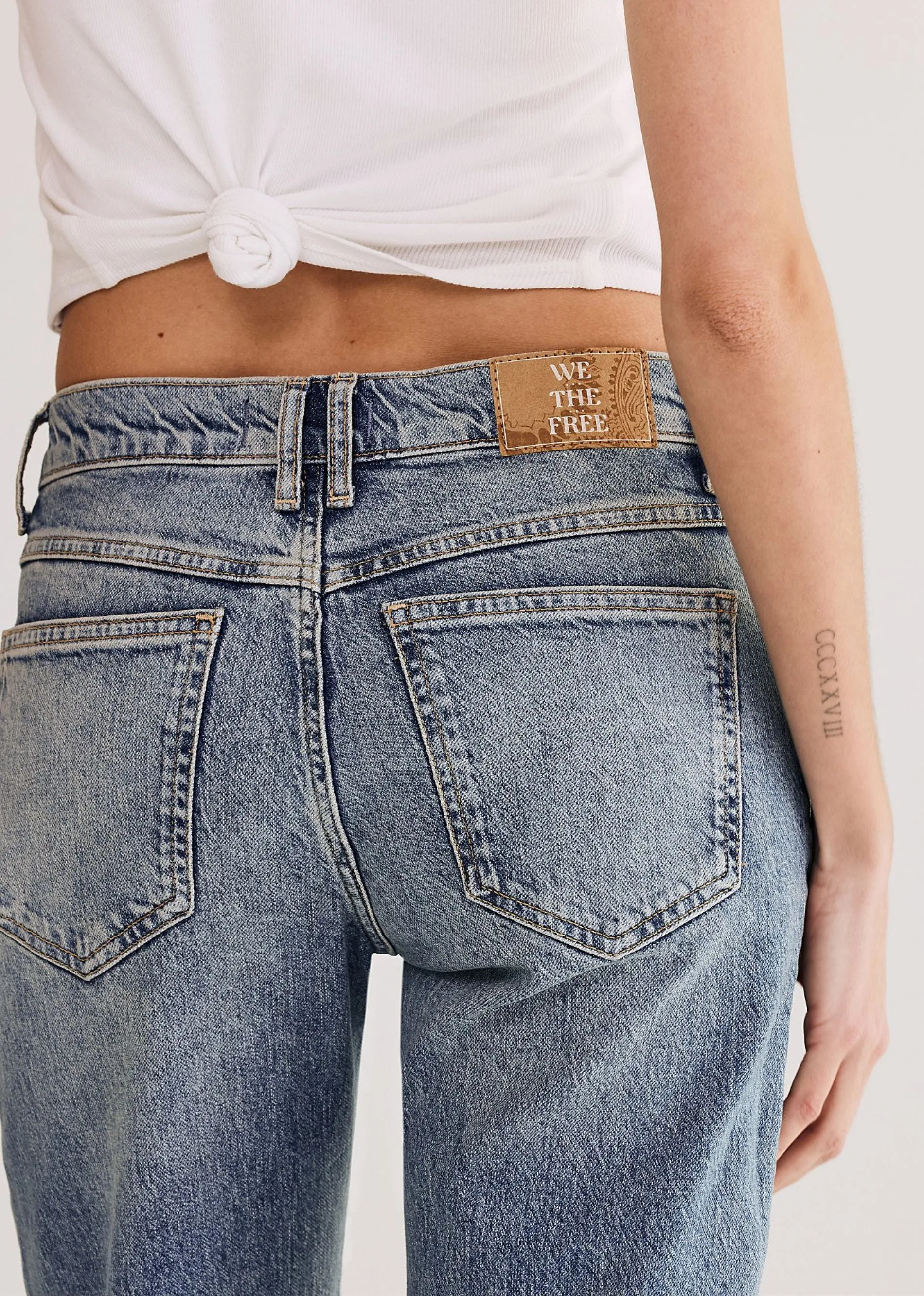 Free People Risk Taker Mid-Rise Jeans ★ Medium Wash sold by Rock N Rags product image thumbnail 4
