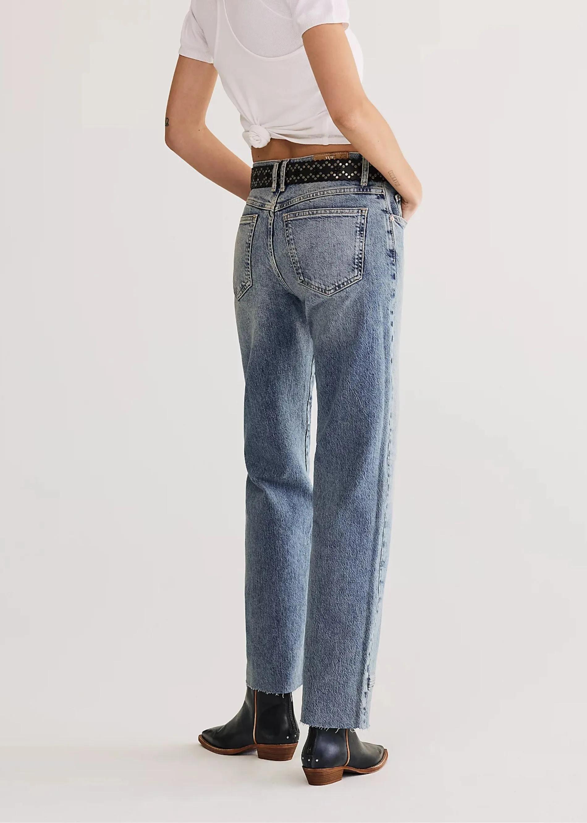 Free People Risk Taker Mid-Rise Jeans ★ Medium Wash sold by Rock N Rags product image thumbnail 3
