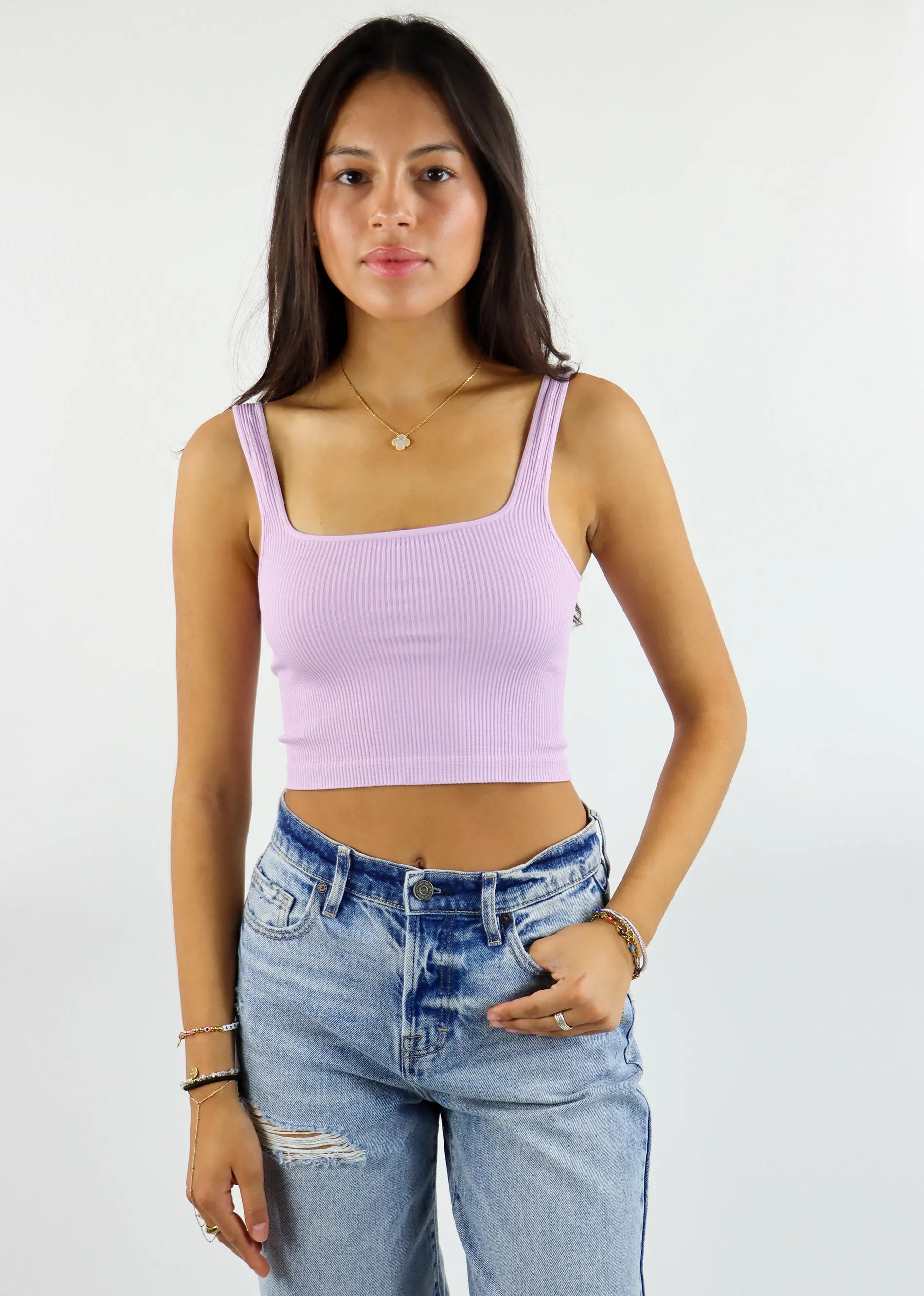 Square Up Tank ★ Lavender sold by Rock N Rags product image thumbnail 2