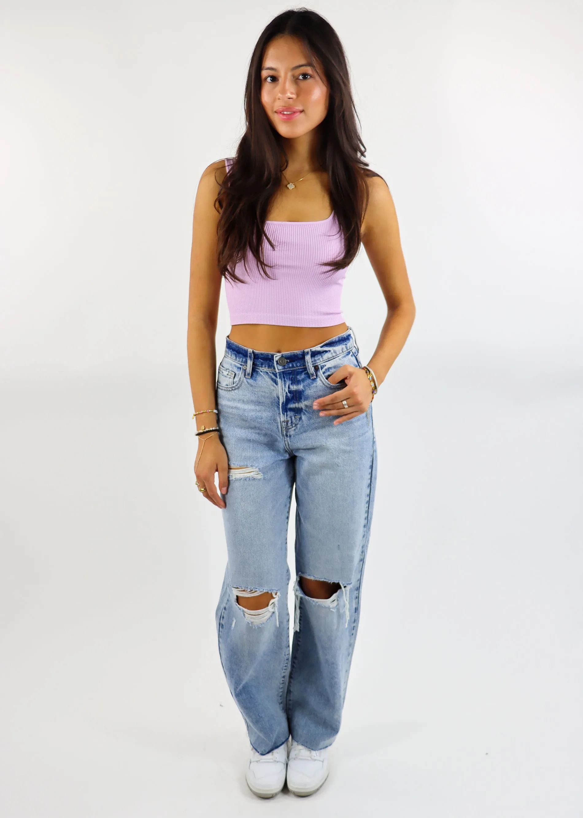 Square Up Tank ★ Lavender sold by Rock N Rags product image thumbnail 3