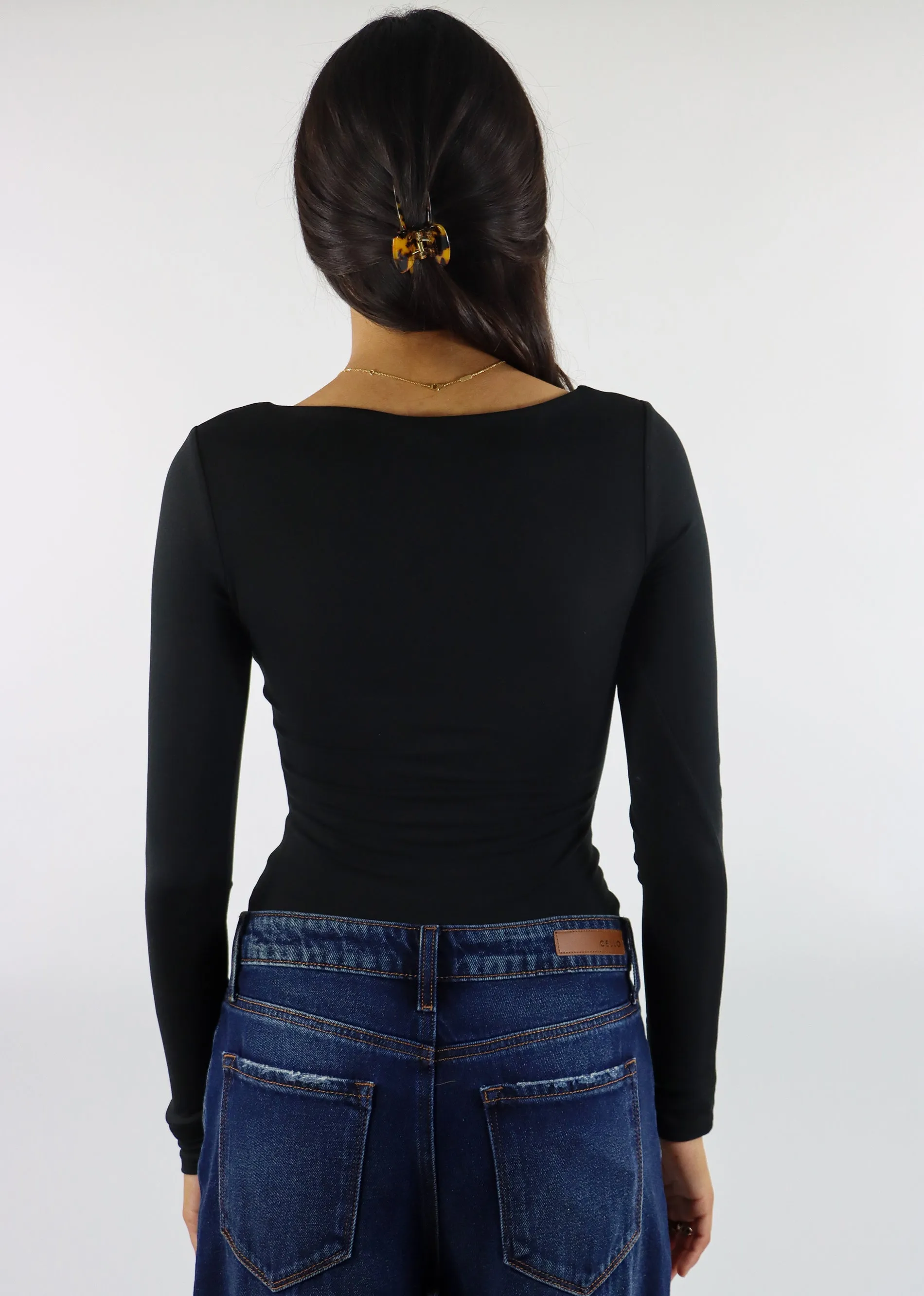 Midnight Rider Long Sleeve Bodysuit ★ Black sold by Rock N Rags product image thumbnail 4