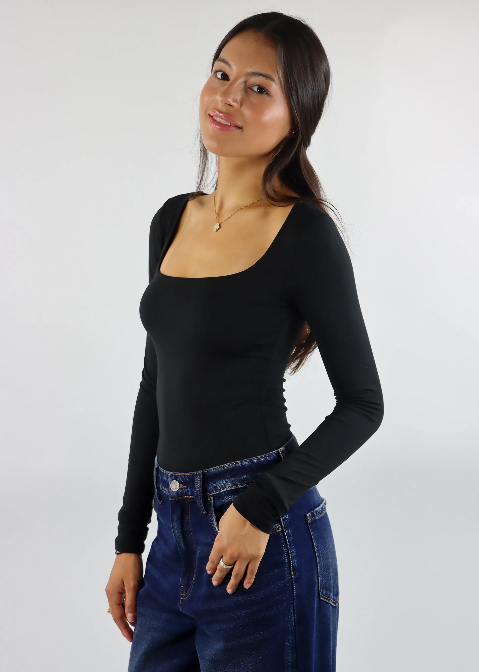 Midnight Rider Long Sleeve Bodysuit ★ Black sold by Rock N Rags product image thumbnail 3