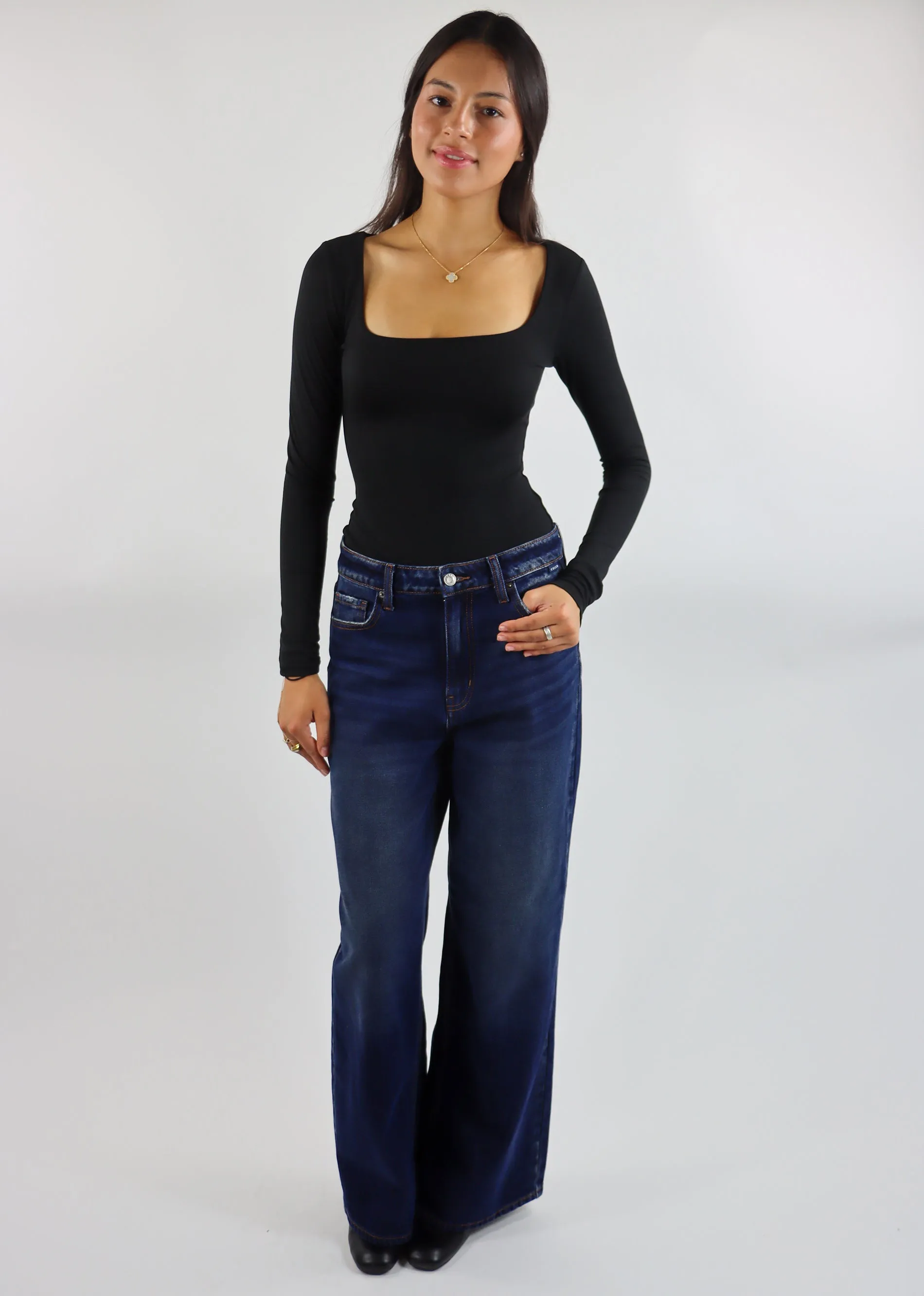 Midnight Rider Long Sleeve Bodysuit ★ Black sold by Rock N Rags product image thumbnail 2