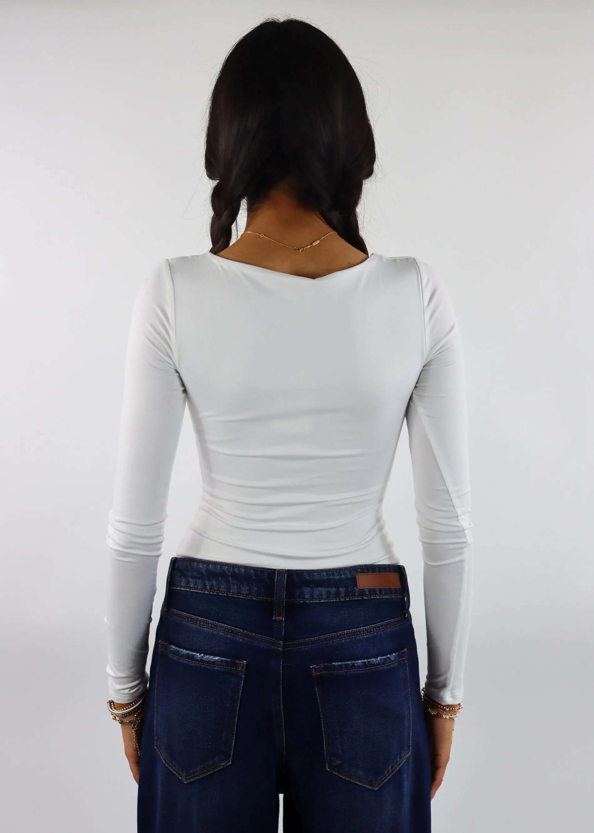 Midnight Rider Long Sleeve Bodysuit ★ White sold by Rock N Rags product image thumbnail 5