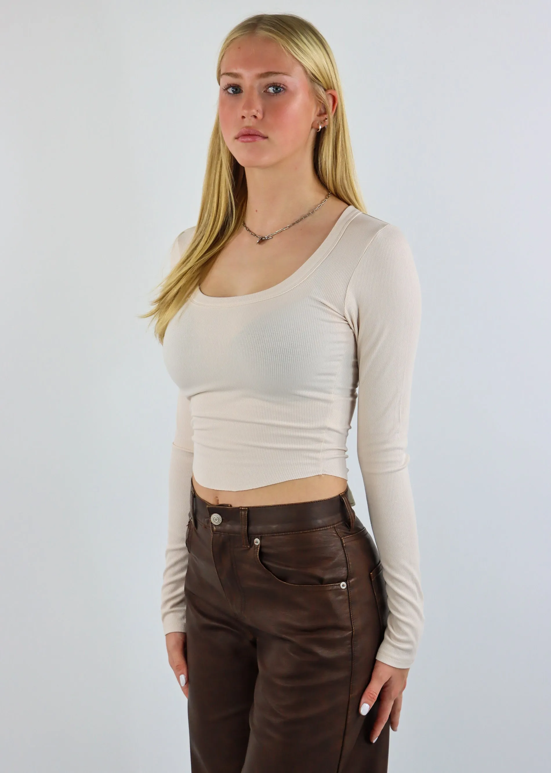 I Wonder Long Sleeve Top ★ Cream sold by Rock N Rags product image thumbnail 3