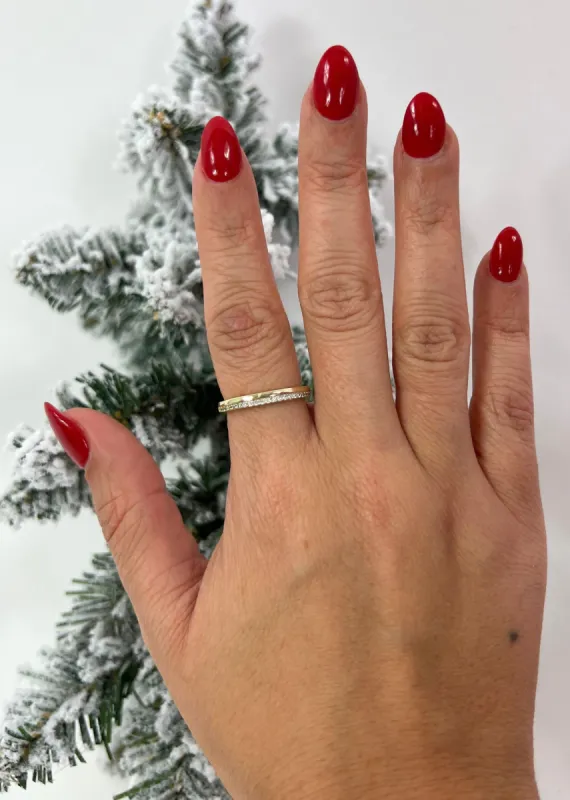 Double Bar Stud Ring ★ Gold sold by Rock N Rags