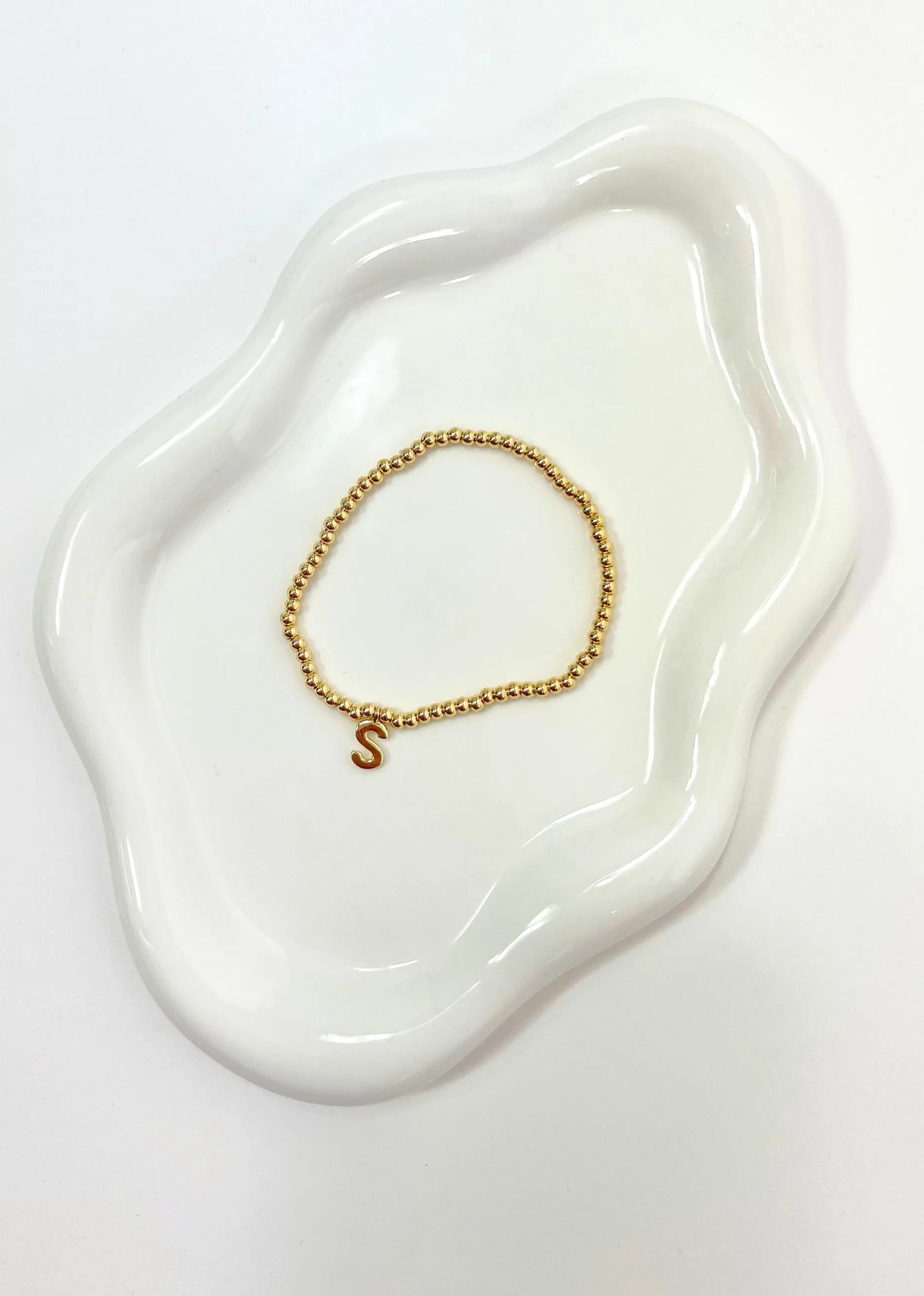 Beaded Initial Bracelet ★ Gold sold by Rock N Rags product image thumbnail 2