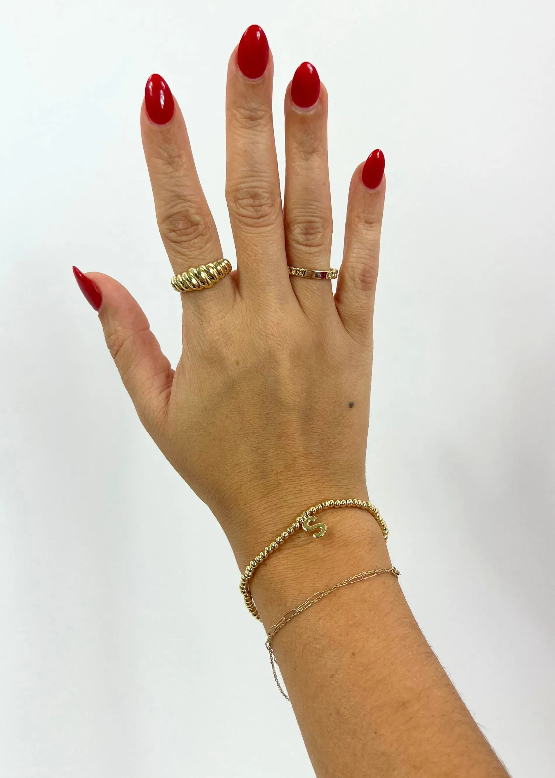 Beaded Initial Bracelet ★ Gold sold by Rock N Rags product image thumbnail 5