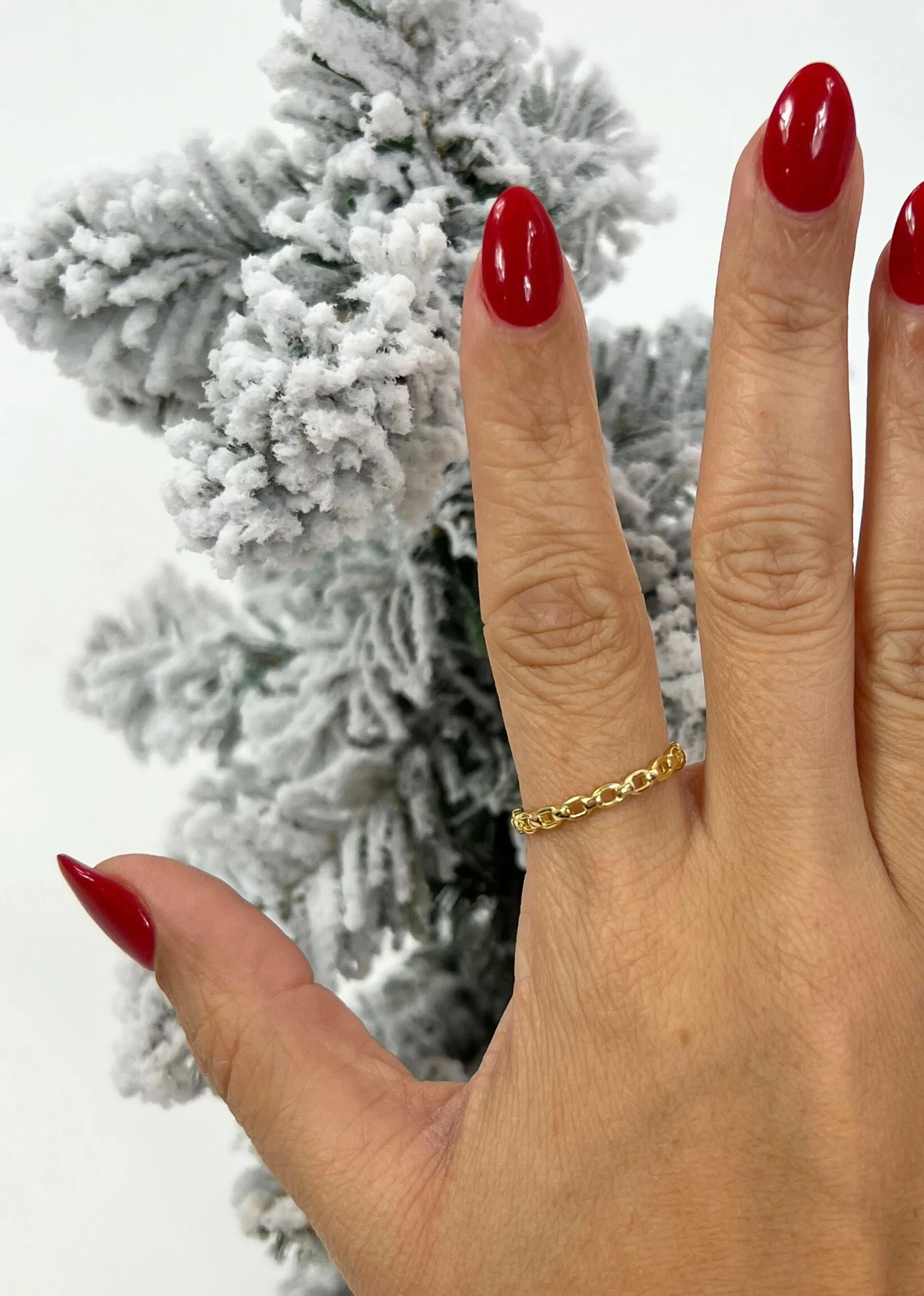 Small Chain Link Ring ★ Gold sold by Rock N Rags product image thumbnail 2