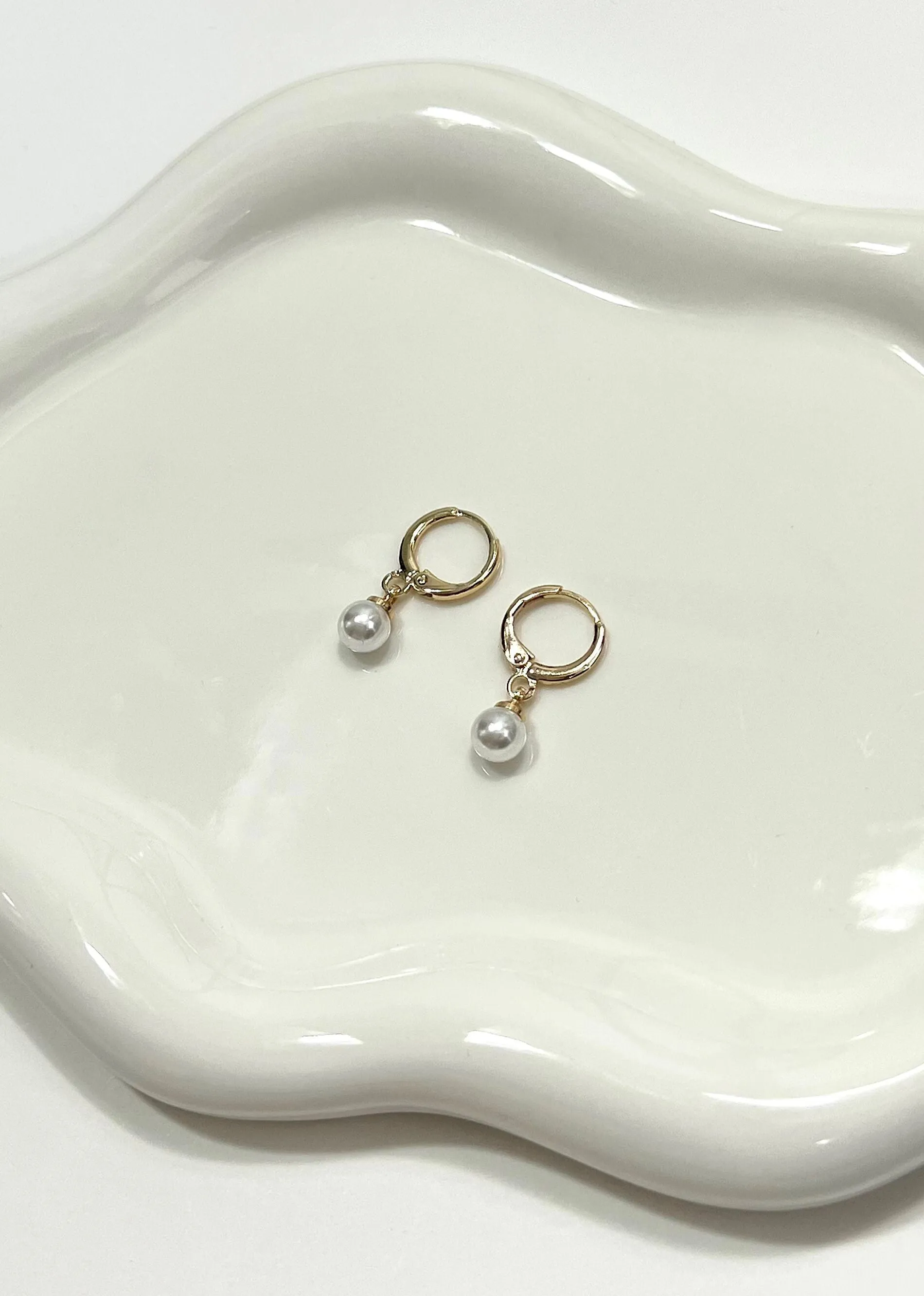 Pearl Drop Hoop Earring ★ Gold sold by Rock N Rags product image thumbnail 3