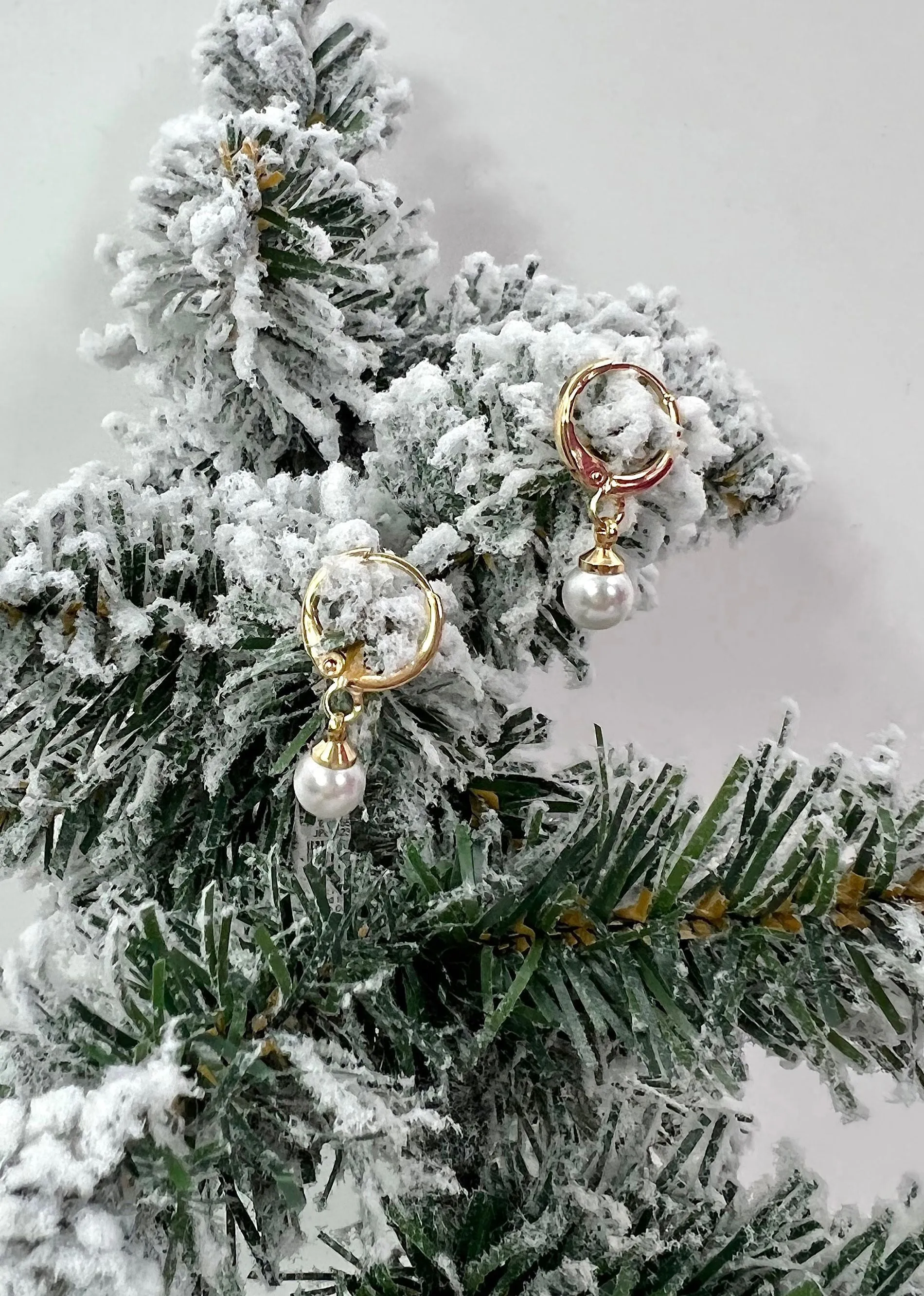 Pearl Drop Hoop Earring ★ Gold sold by Rock N Rags product image thumbnail 2