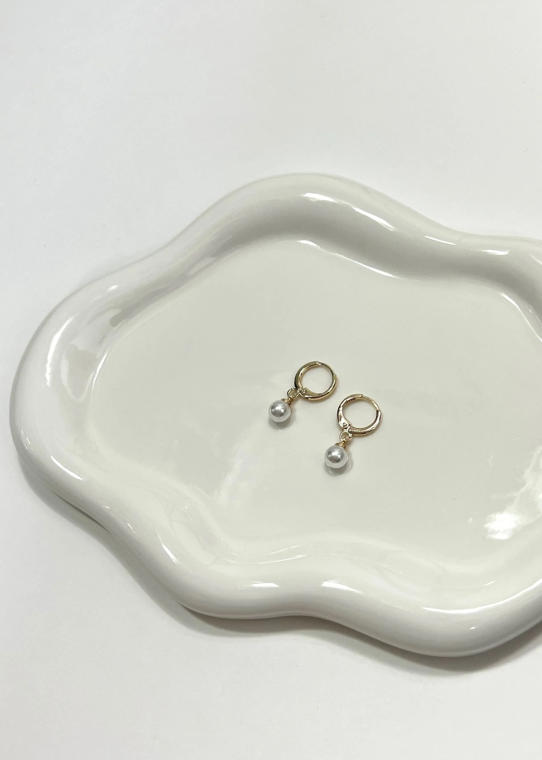 Pearl Drop Hoop Earring ★ Gold sold by Rock N Rags product image thumbnail 4