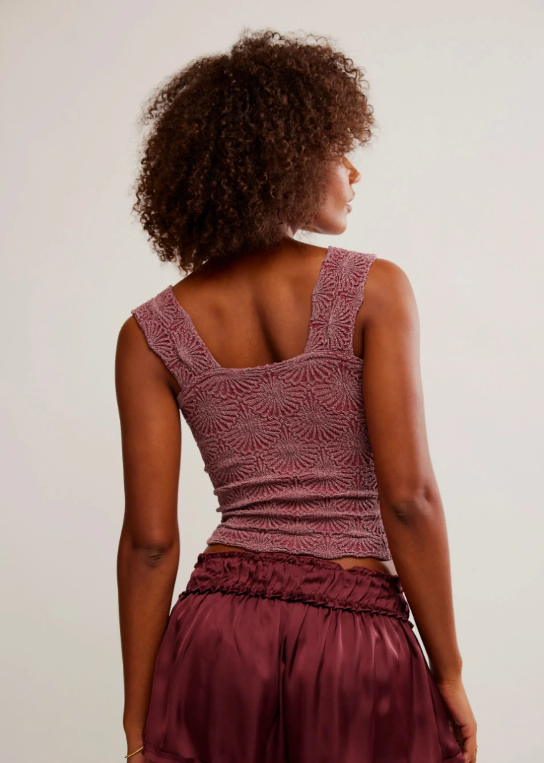 Free People Love Letter Cami ★ Burgundy sold by Rock N Rags product image thumbnail 4