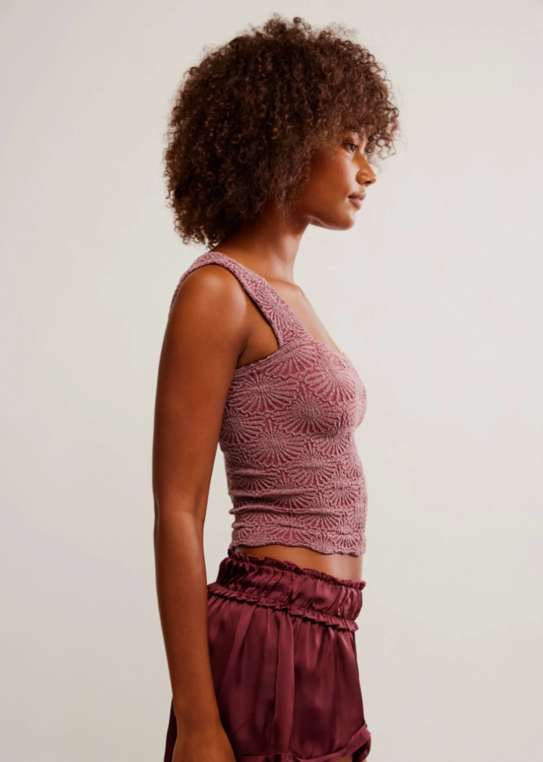 Free People Love Letter Cami ★ Burgundy sold by Rock N Rags product image thumbnail 3
