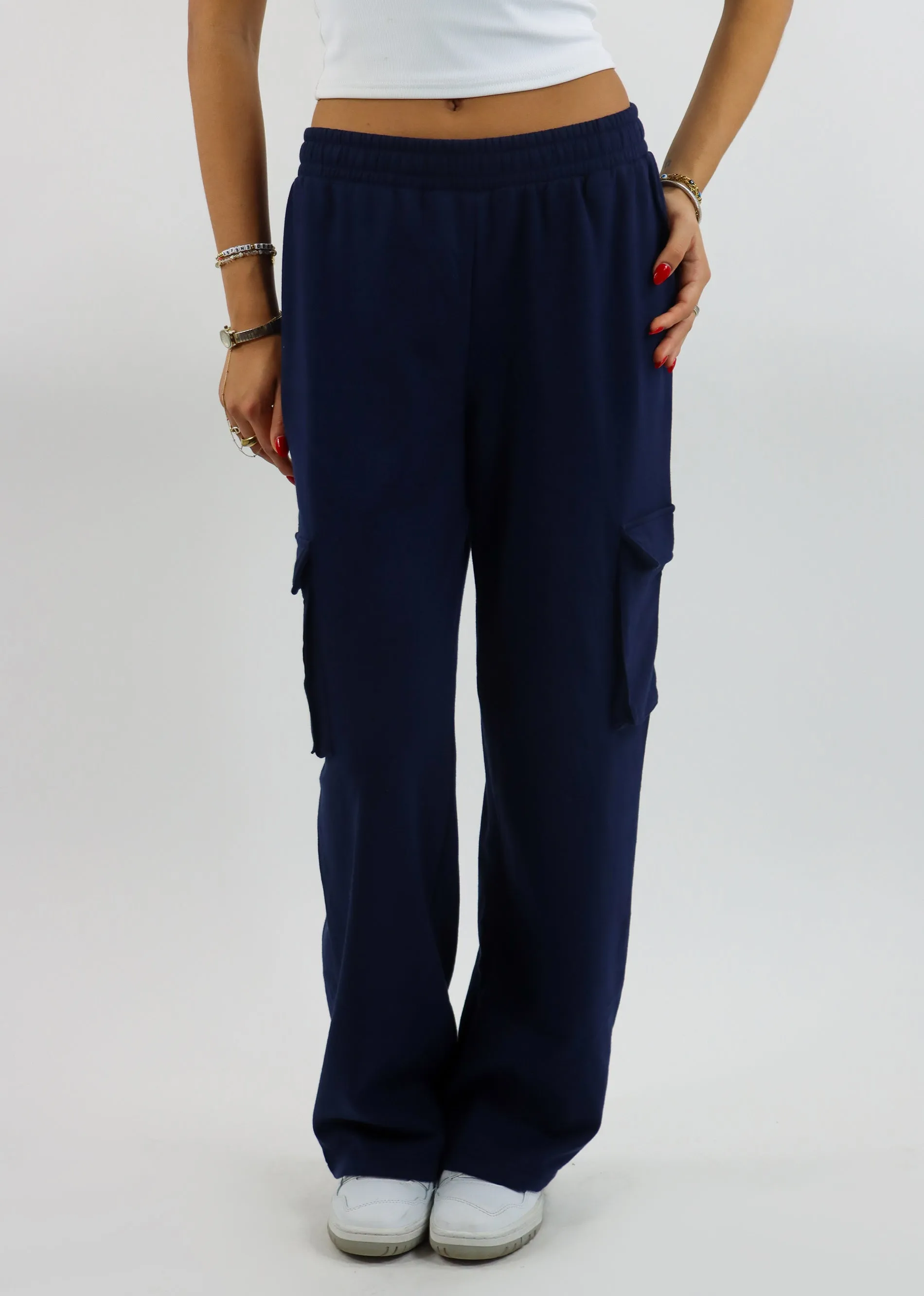 Can't You See Cargo Sweatpants ★ Navy sold by Rock N Rags