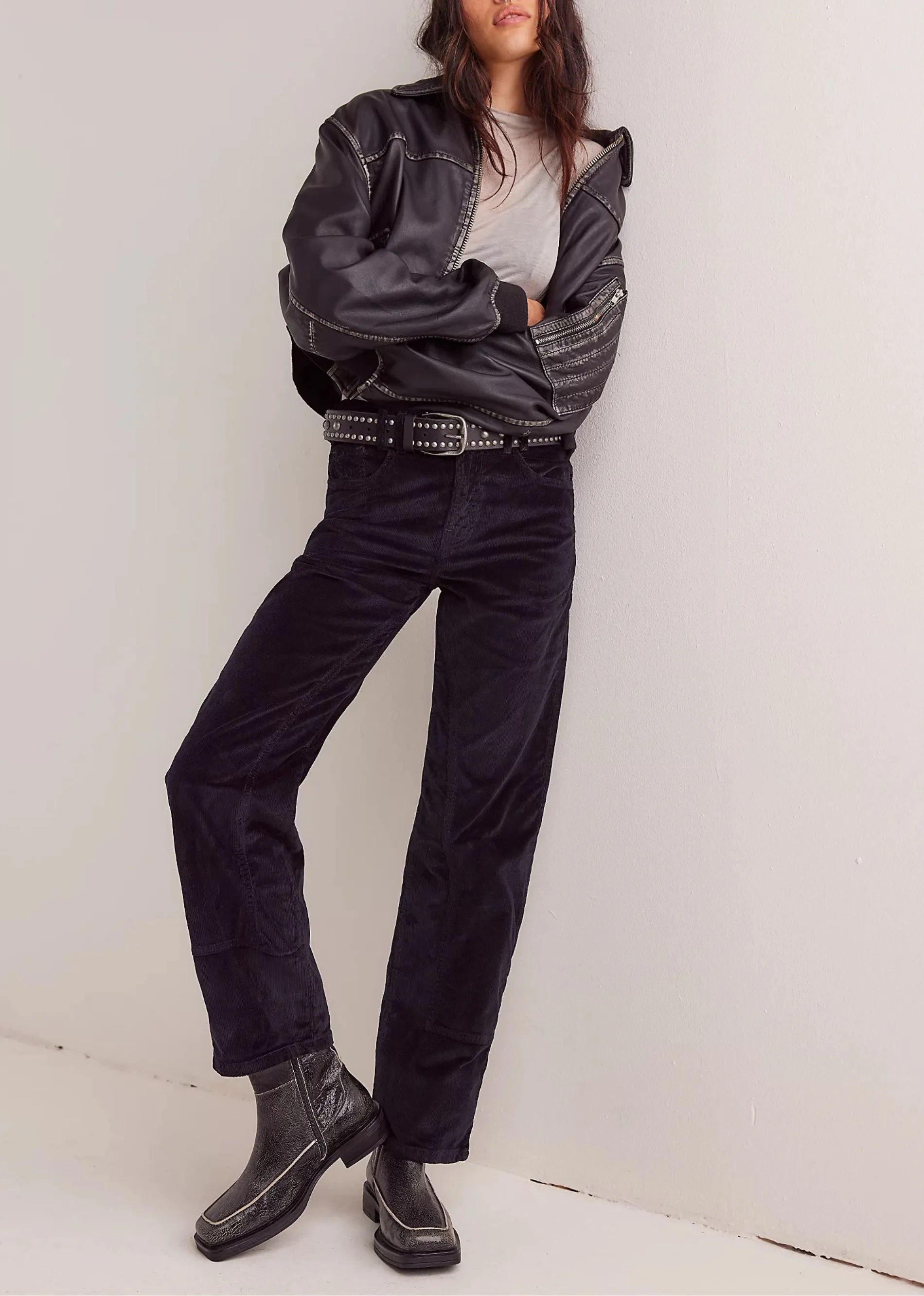 Free People Risk Taker Cord Straight ★ Black sold by Rock N Rags product image thumbnail 2