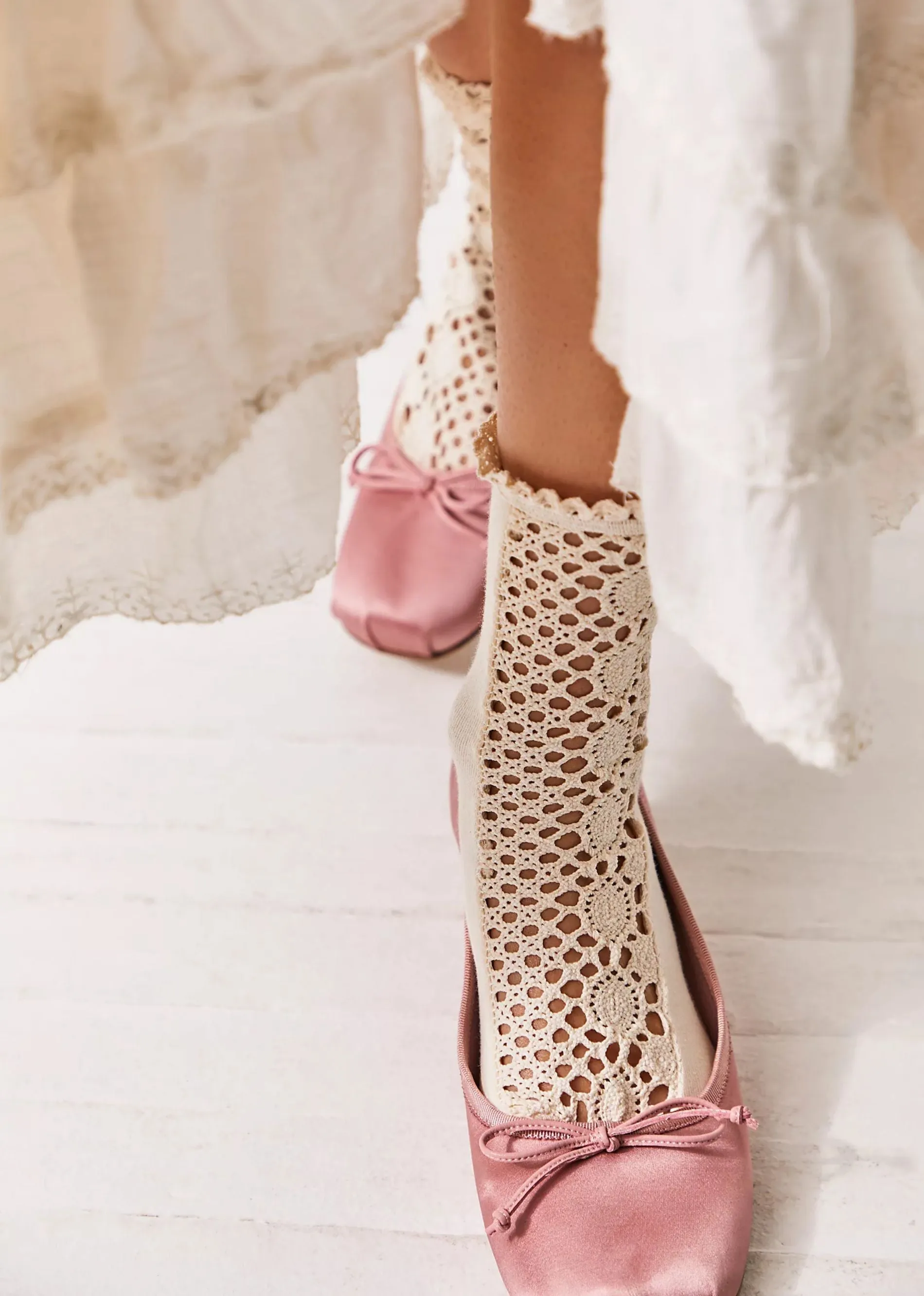 Free People Rubies Crochet Socks ★ Ivory sold by Rock N Rags product image thumbnail 2