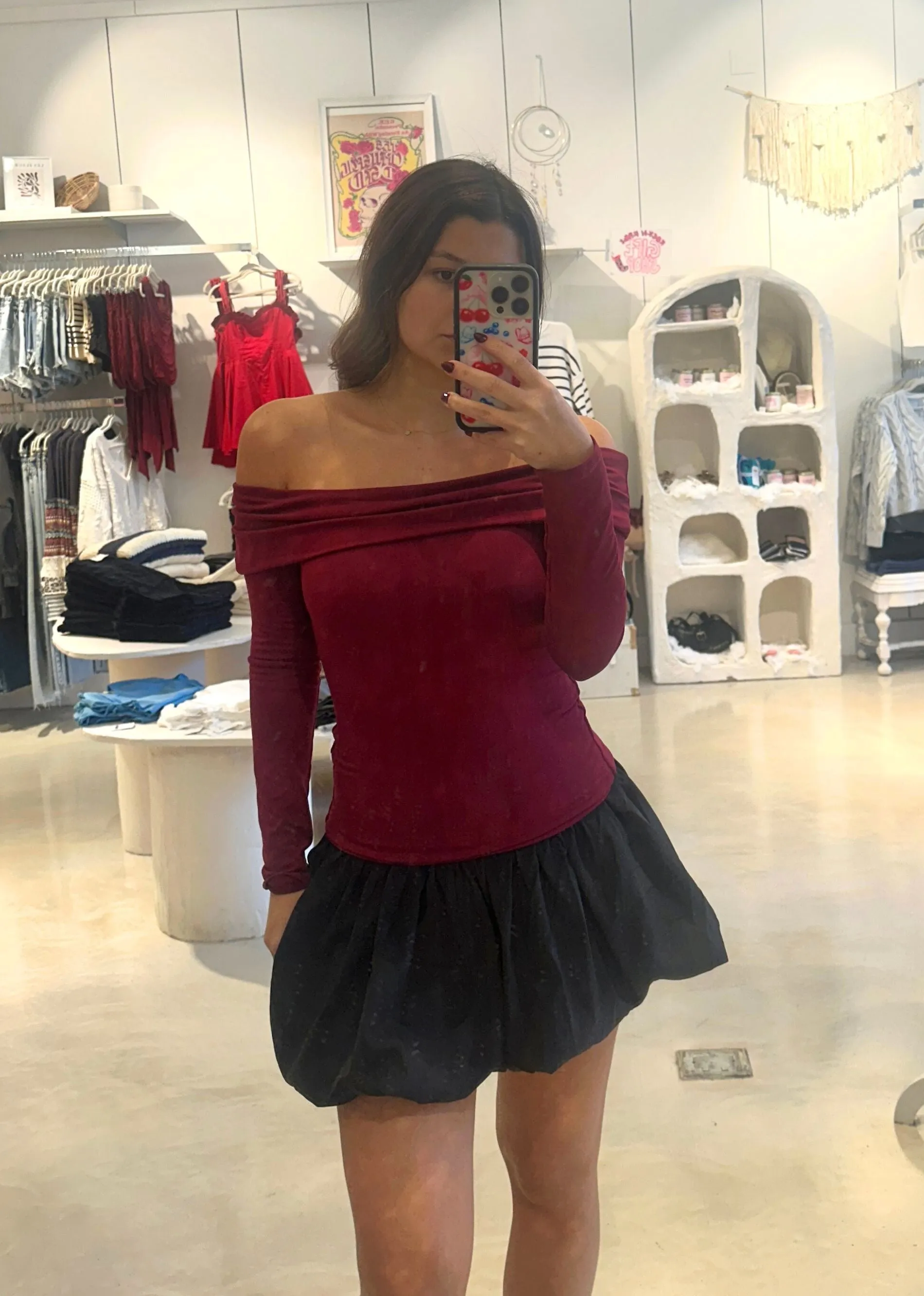 Ticket To Ride Top ★ Burgundy sold by Rock N Rags