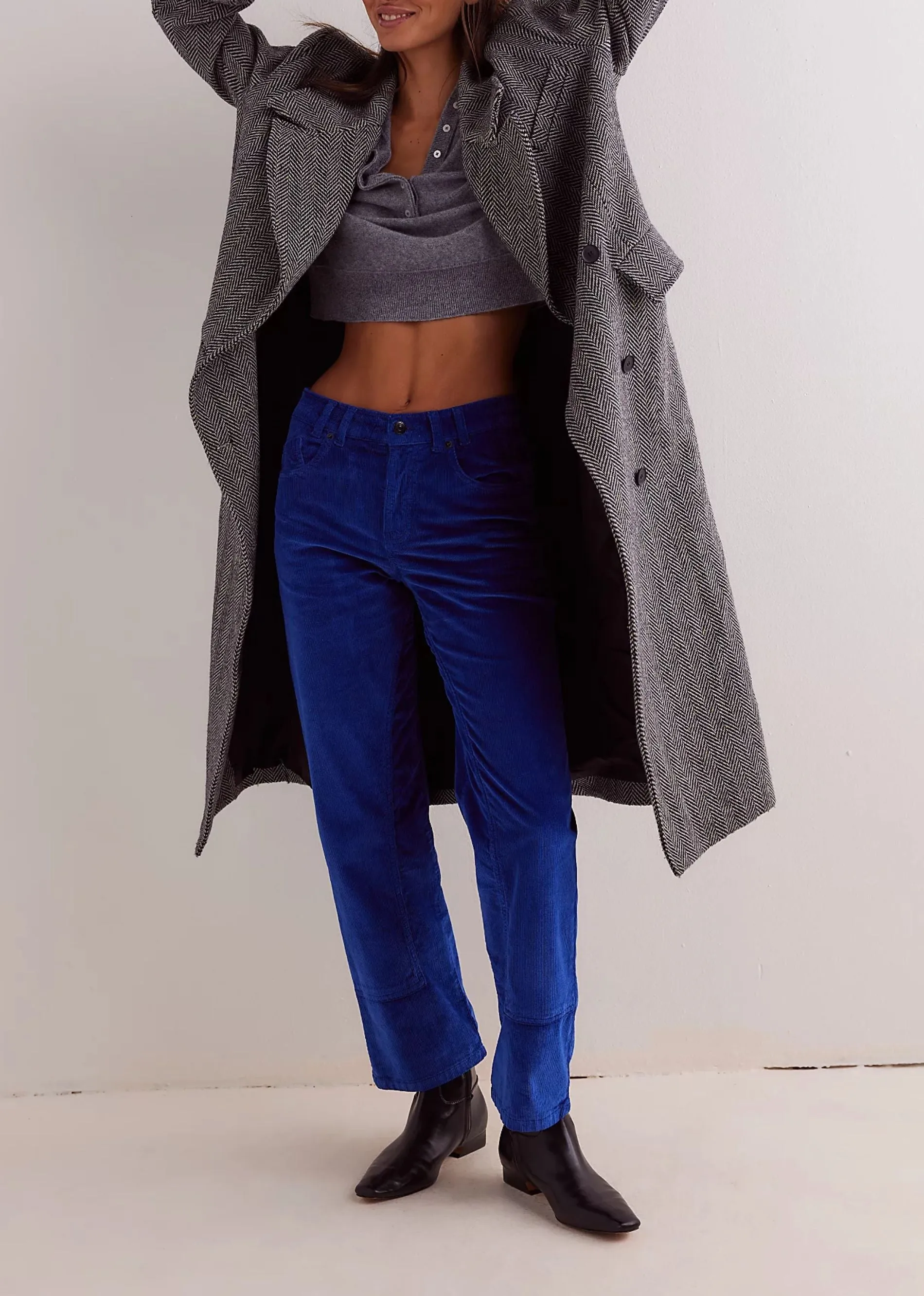 Free People Risk Taker Cord Straight ★ Cobalt sold by Rock N Rags