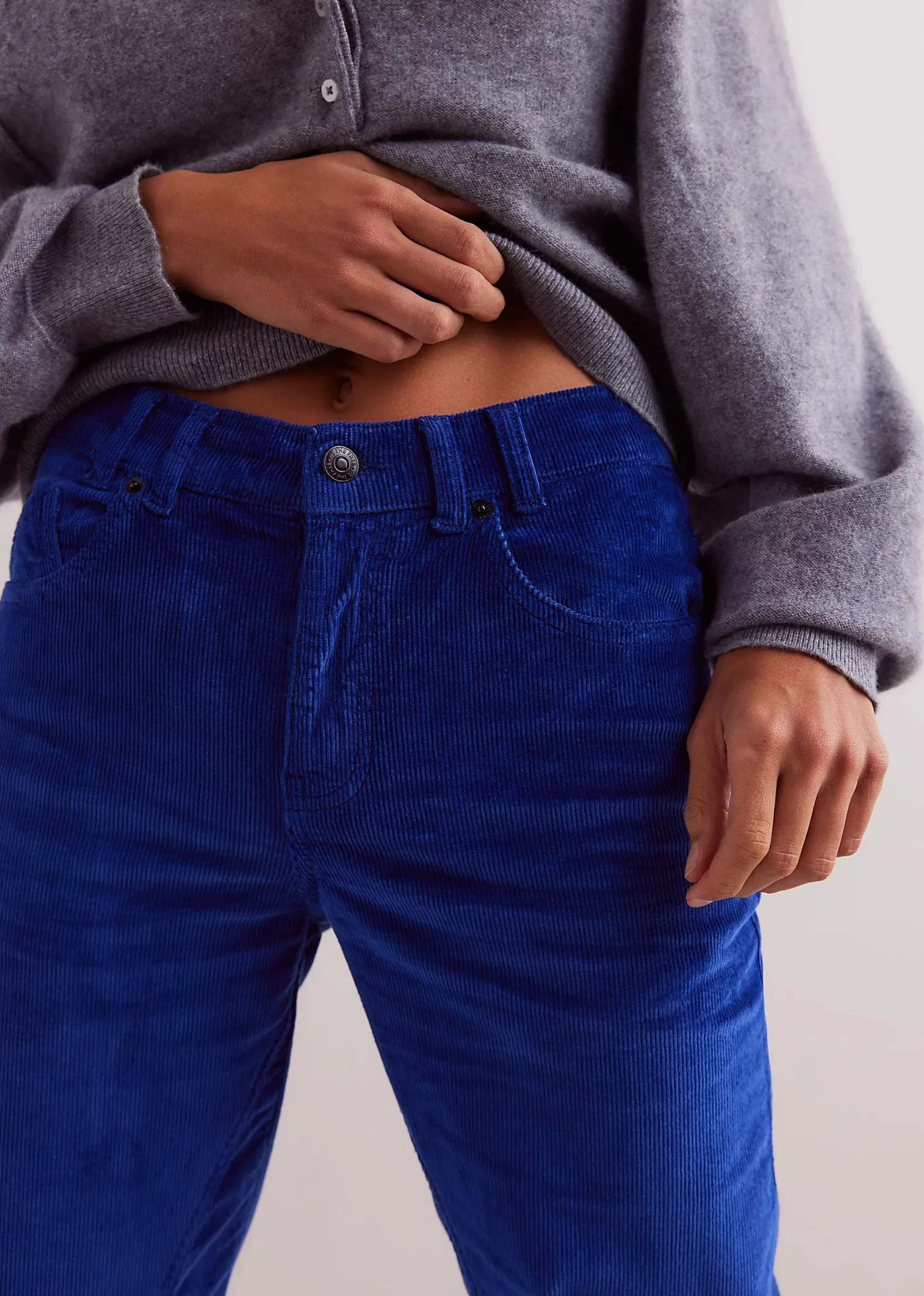 Free People Risk Taker Cord Straight ★ Cobalt sold by Rock N Rags product image thumbnail 2