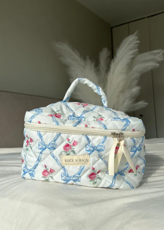Rock N Rags Quilted Makeup Bag ★ Rose And Bow sold by Rock N Rags