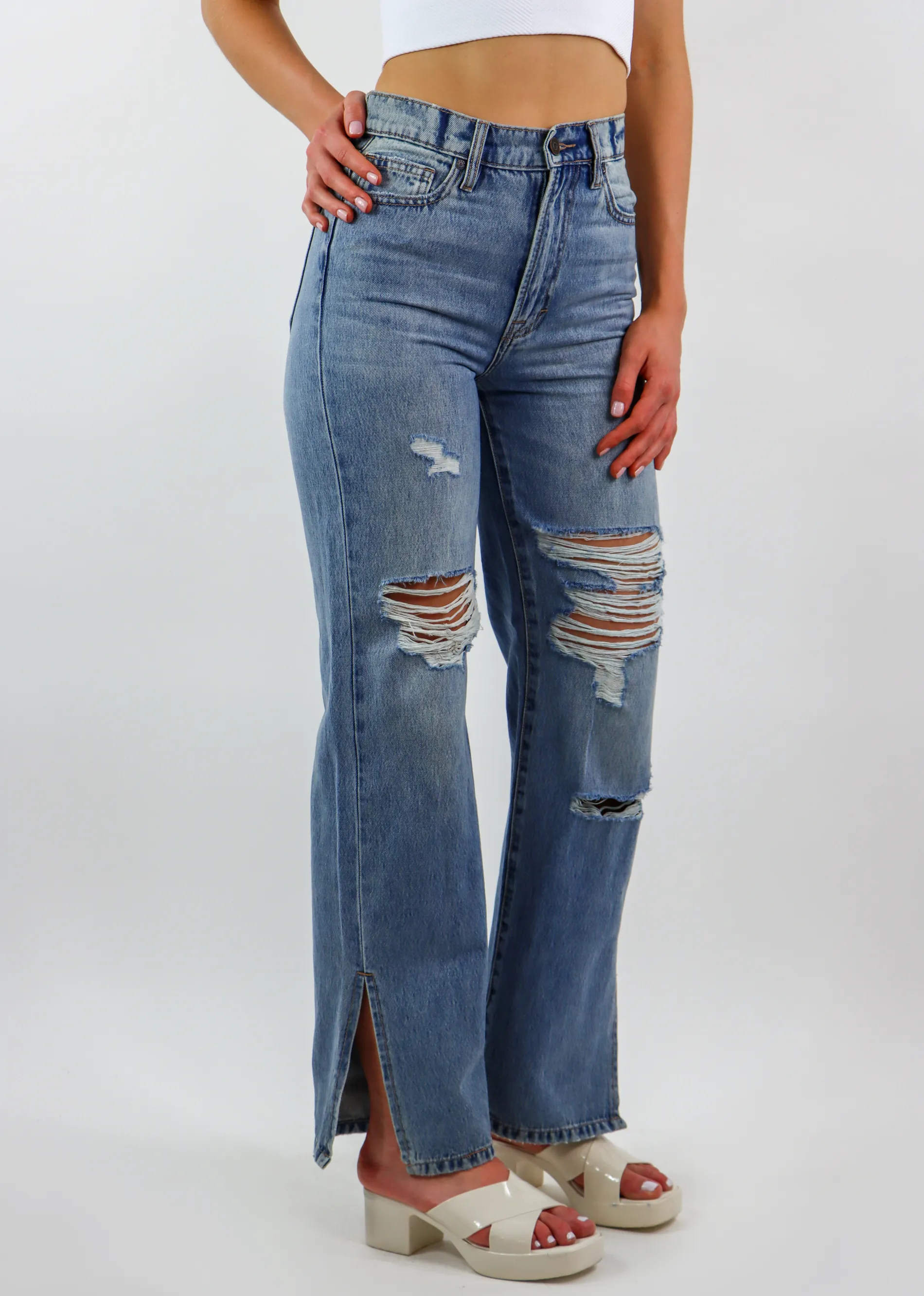 Happy Now Jeans ★ Medium Wash sold by Rock N Rags product image thumbnail 4