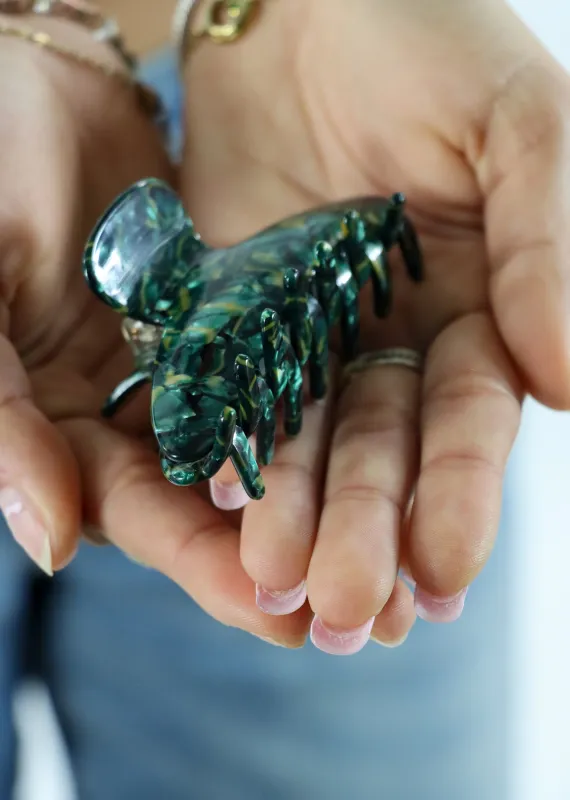 Roses Claw Clip ★ Emerald sold by Rock N Rags