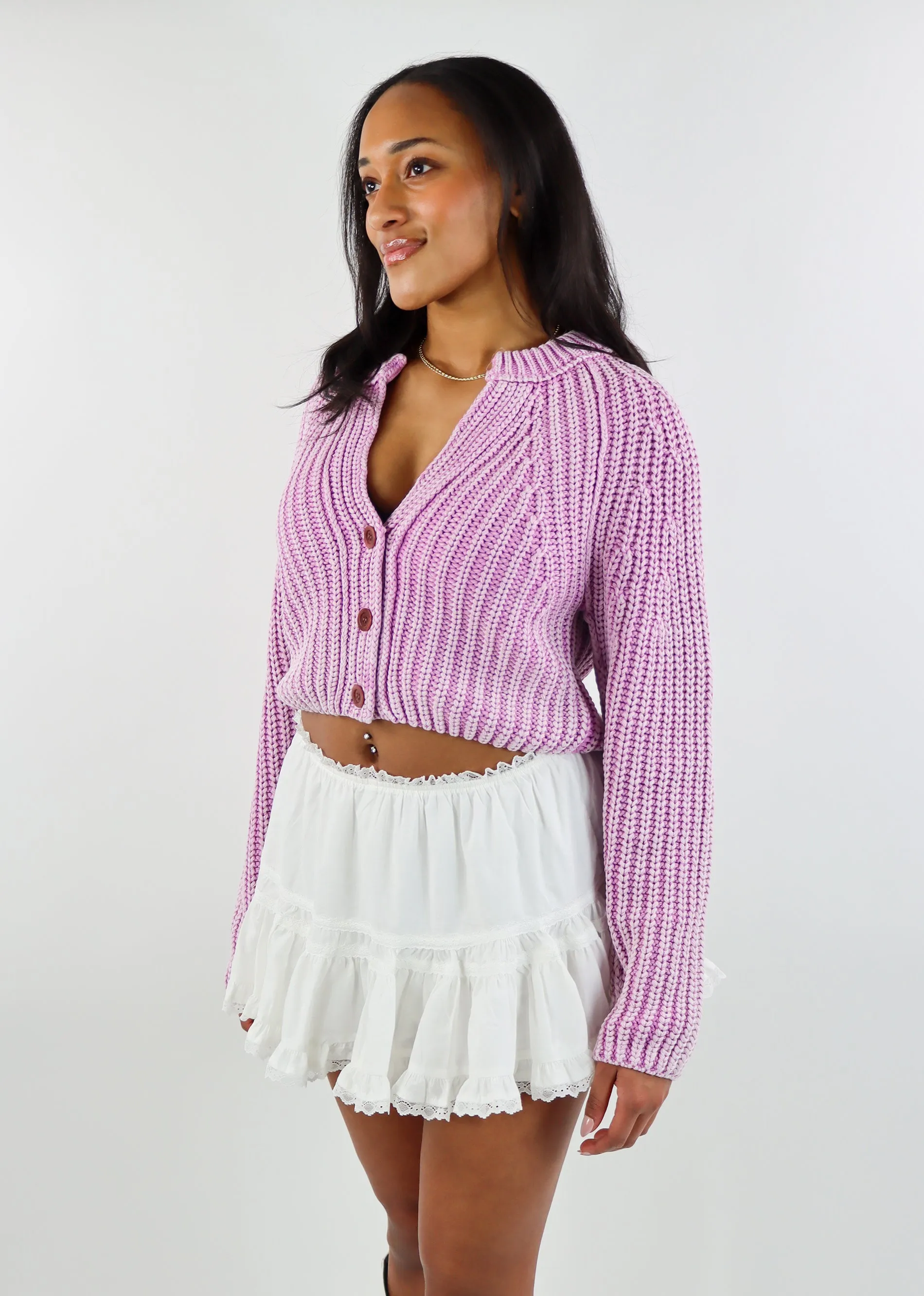 Free People Sweet Nothing Cardi ★ Lavender sold by Rock N Rags product image thumbnail 3