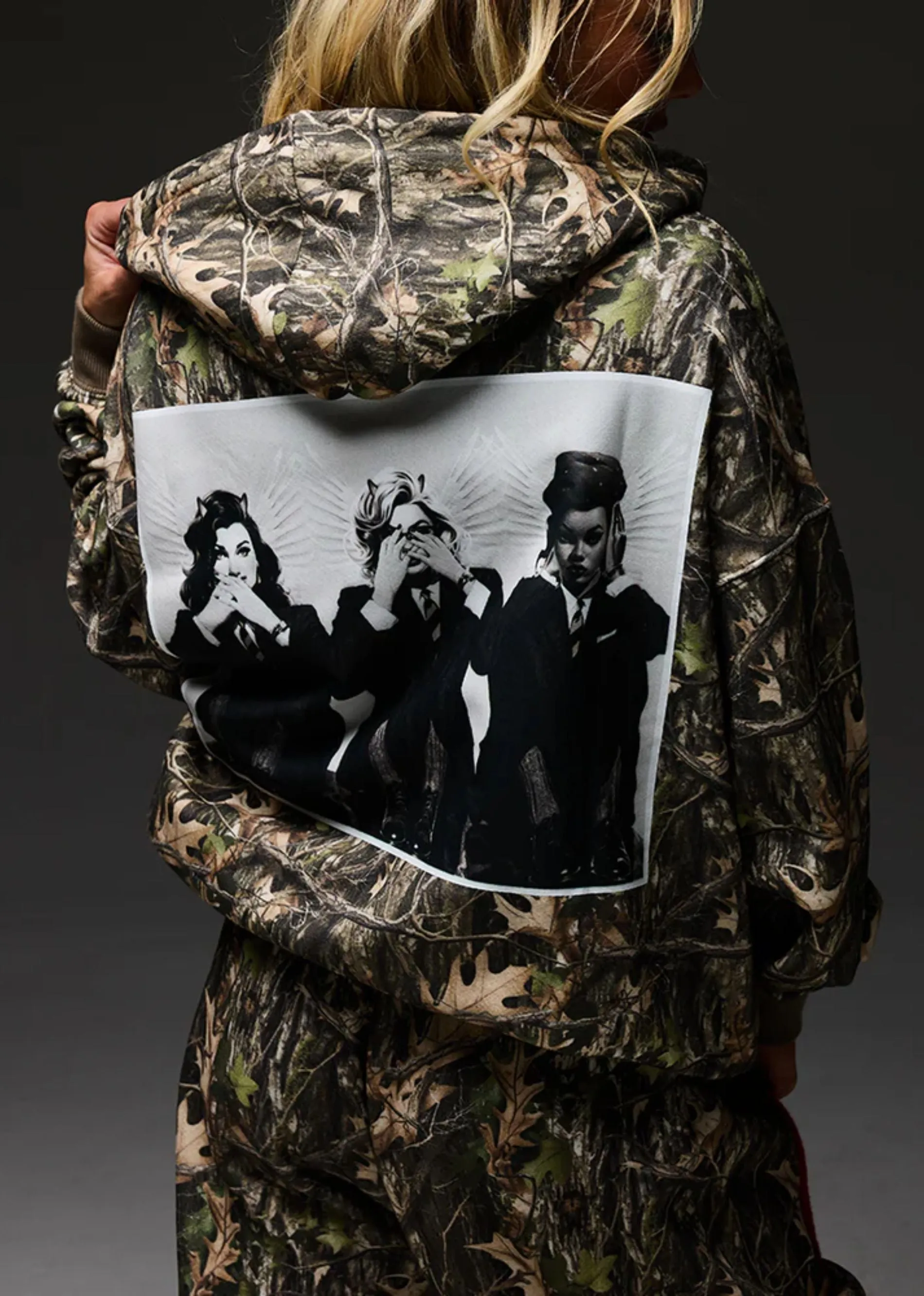 Boys Lie Manhunt Racer Hoodie ★ Camo sold by Rock N Rags product image thumbnail 3