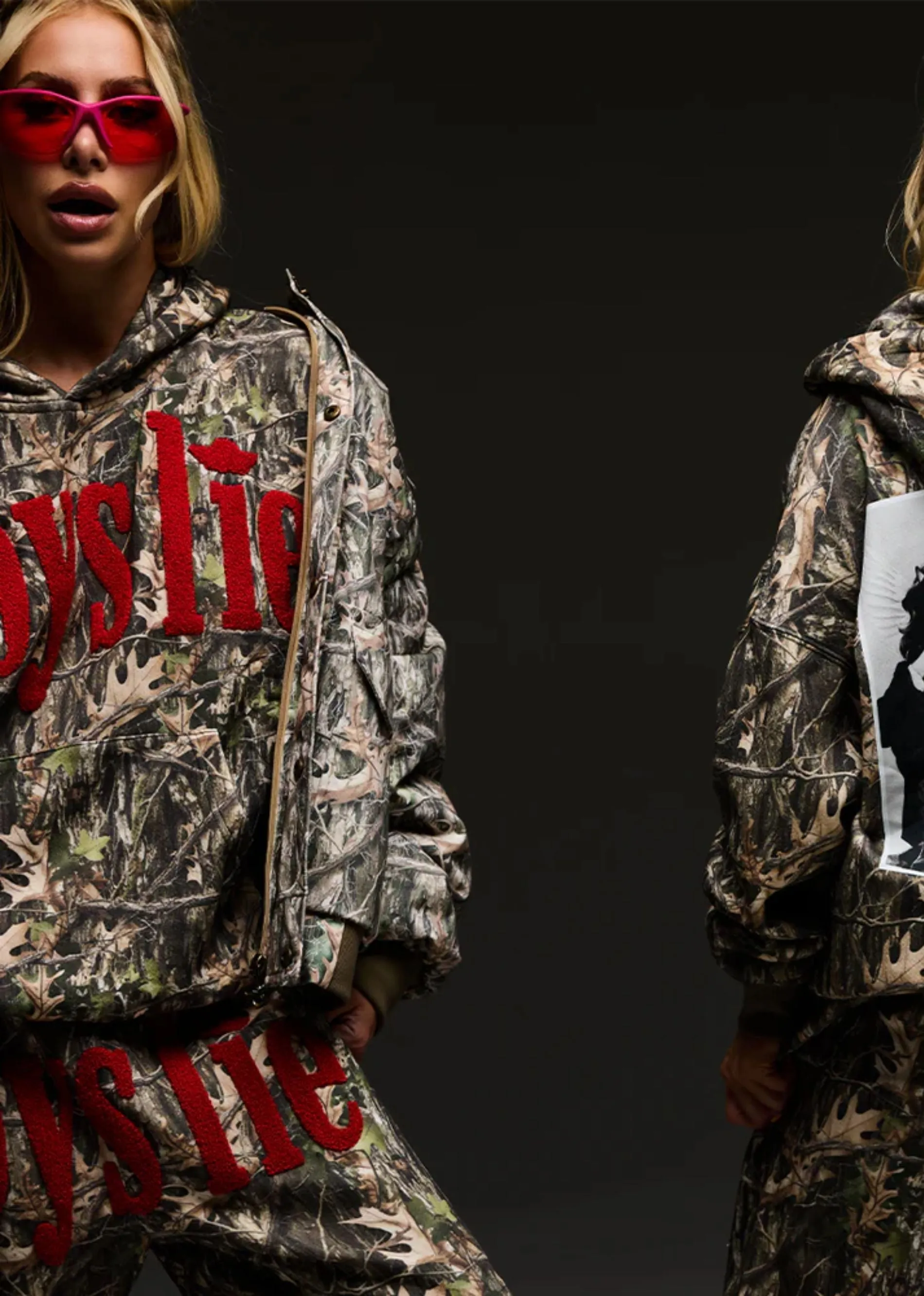 Boys Lie Manhunt Racer Hoodie ★ Camo sold by Rock N Rags product image thumbnail 2