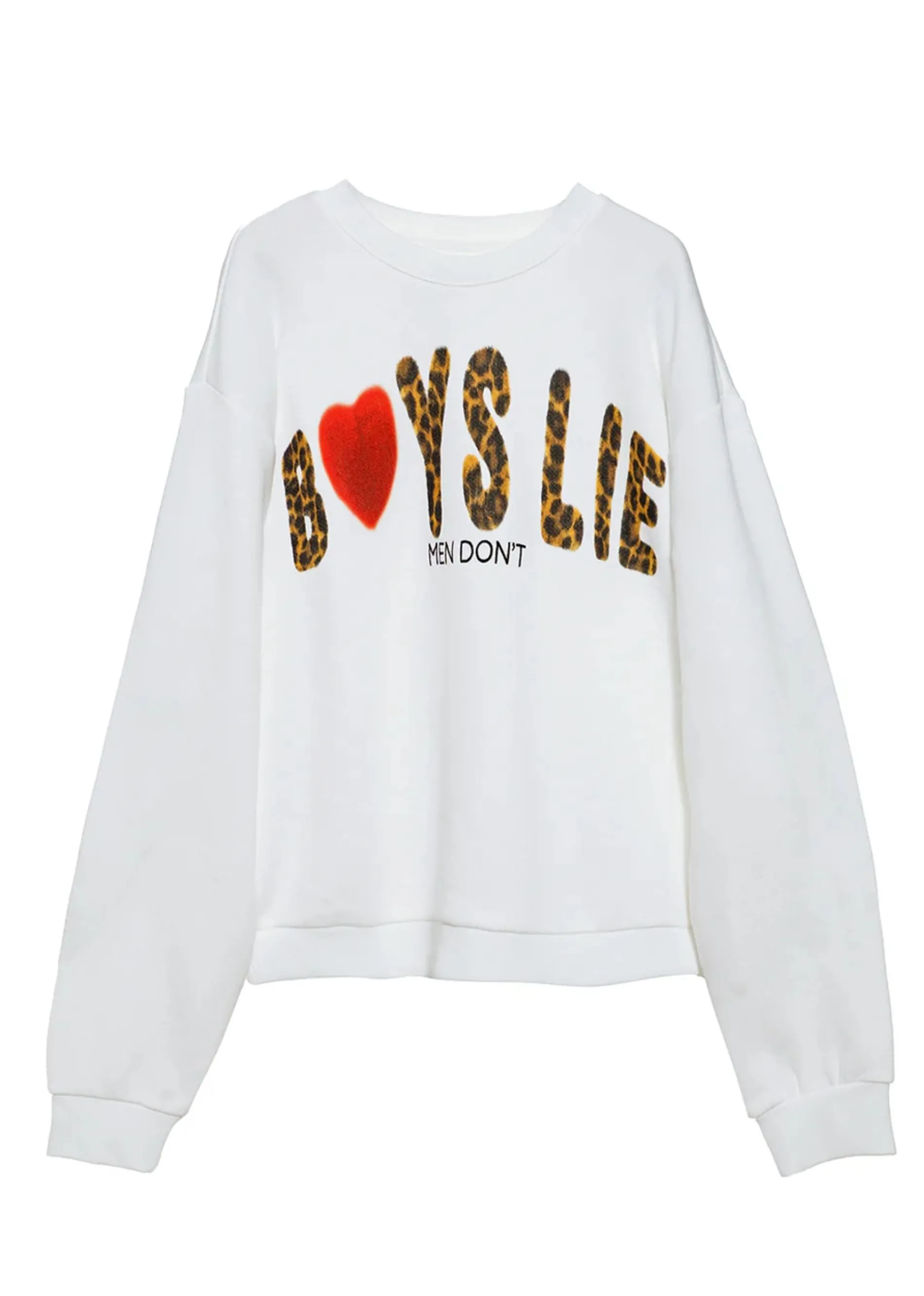 Boys Lie Caitlyn Coded Kara Crewneck ★ White sold by Rock N Rags