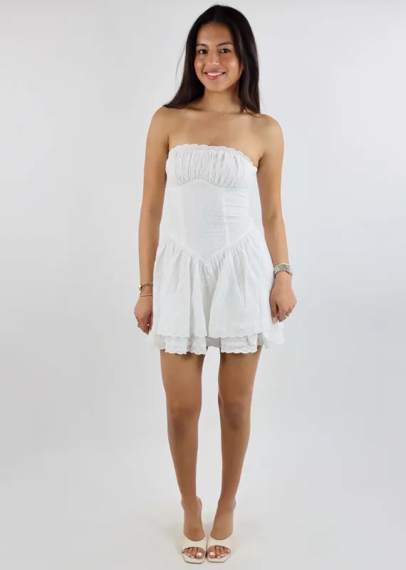 My Girl Eyelet Mini Dress ★ White sold by Rock N Rags