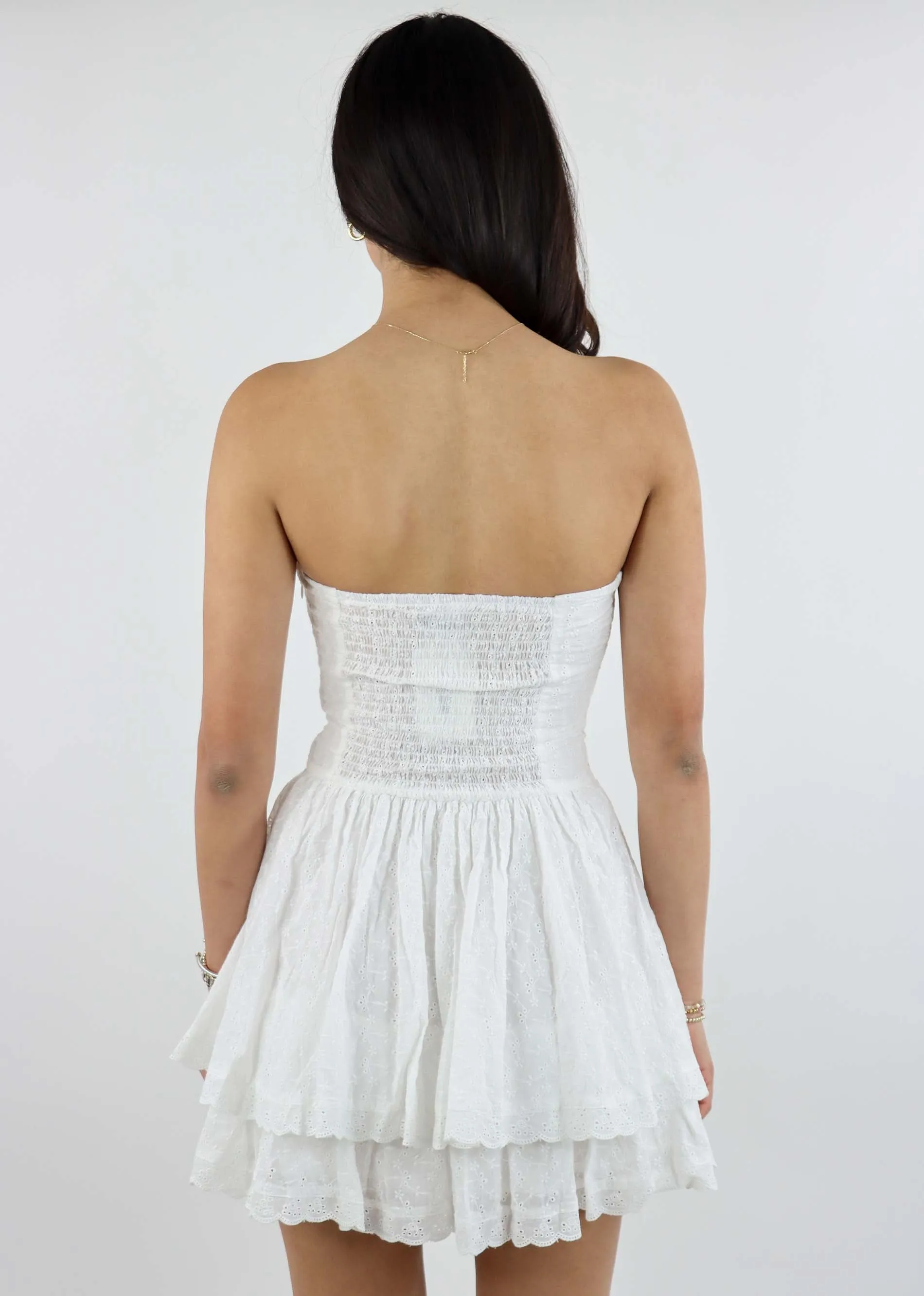 My Girl Eyelet Mini Dress ★ White sold by Rock N Rags product image thumbnail 5