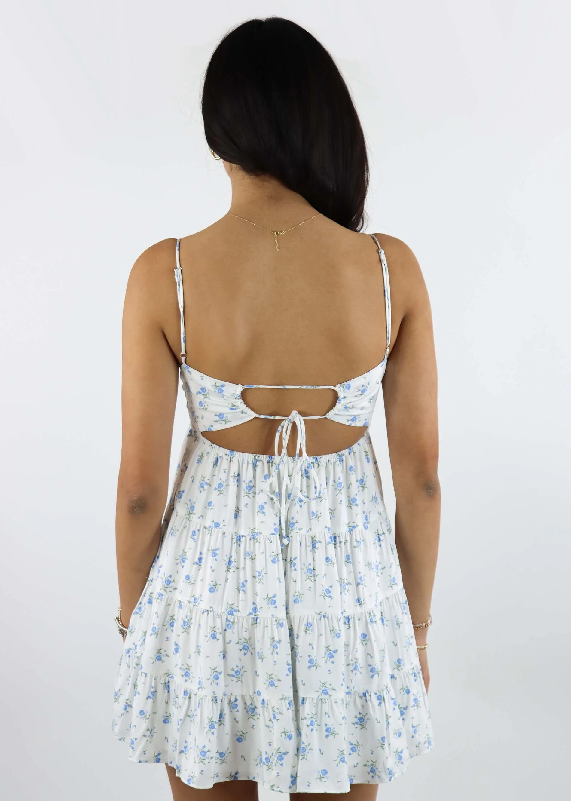 Lola Mini Dress ★ Blue Floral sold by Rock N Rags product image thumbnail 4