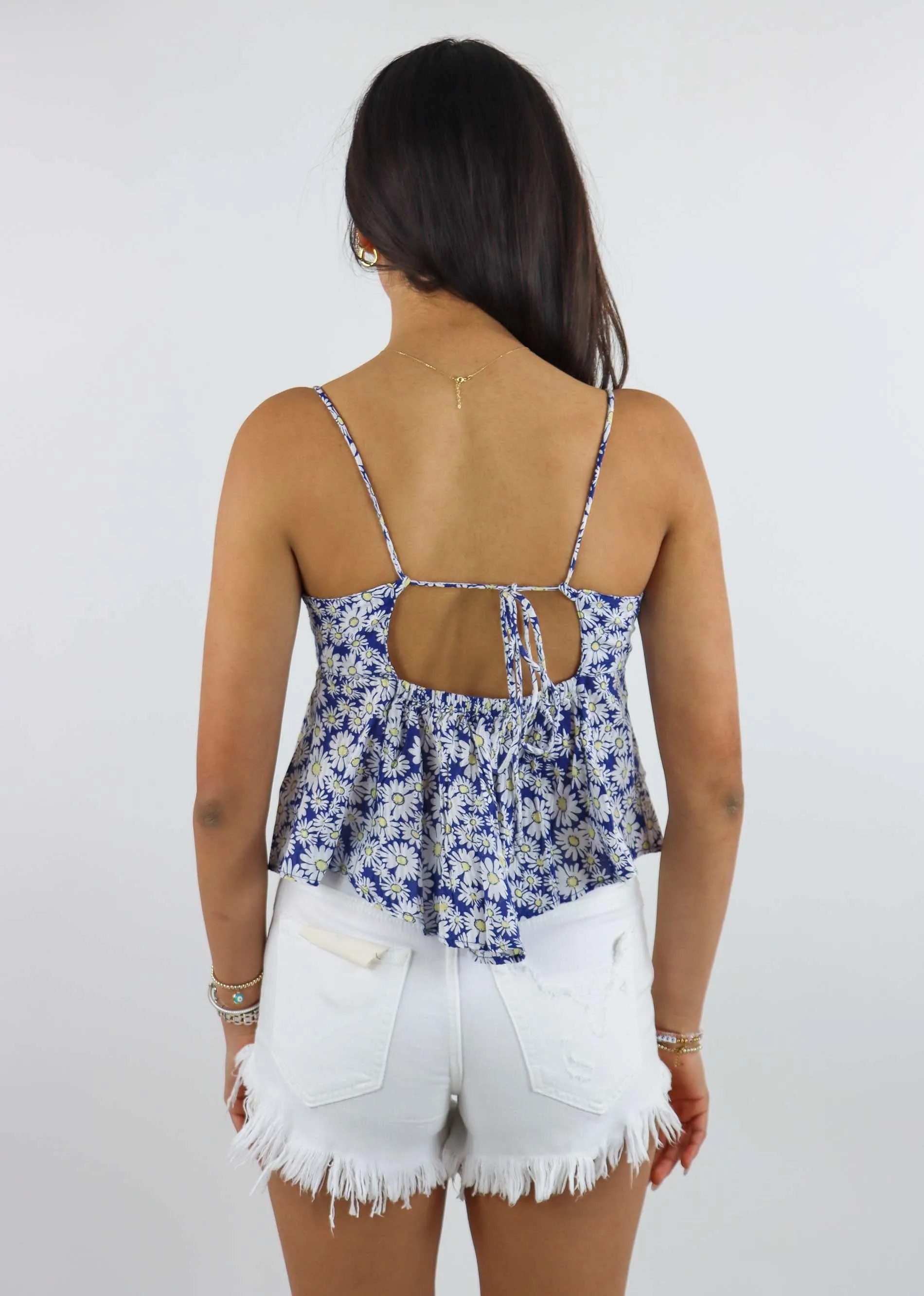 Free People Mia Printed Tank Top ★ Blue Floral sold by Rock N Rags product image thumbnail 3