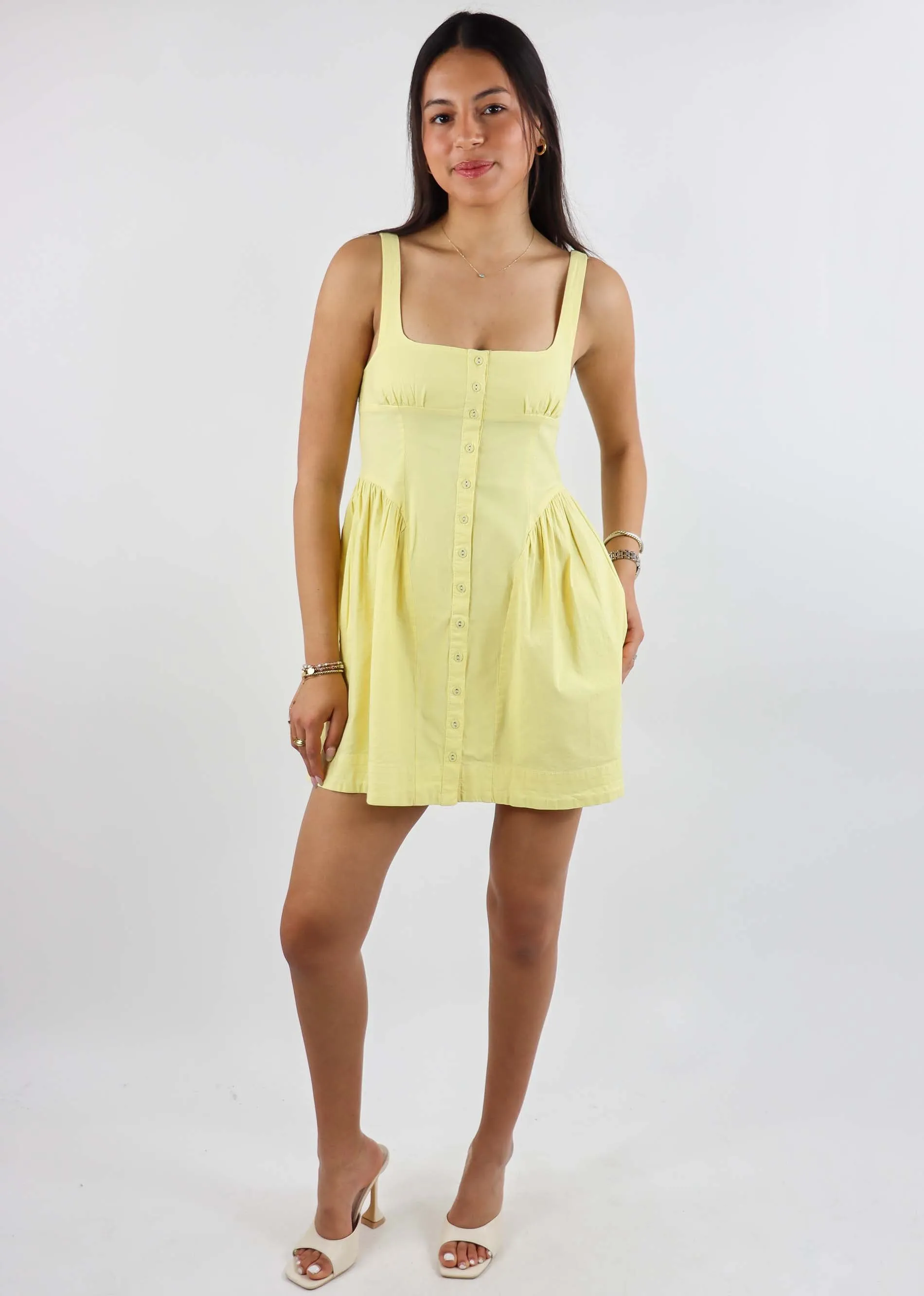 Free People Astrid Oxford Mini Dress ★ Yellow sold by Rock N Rags product image thumbnail 4