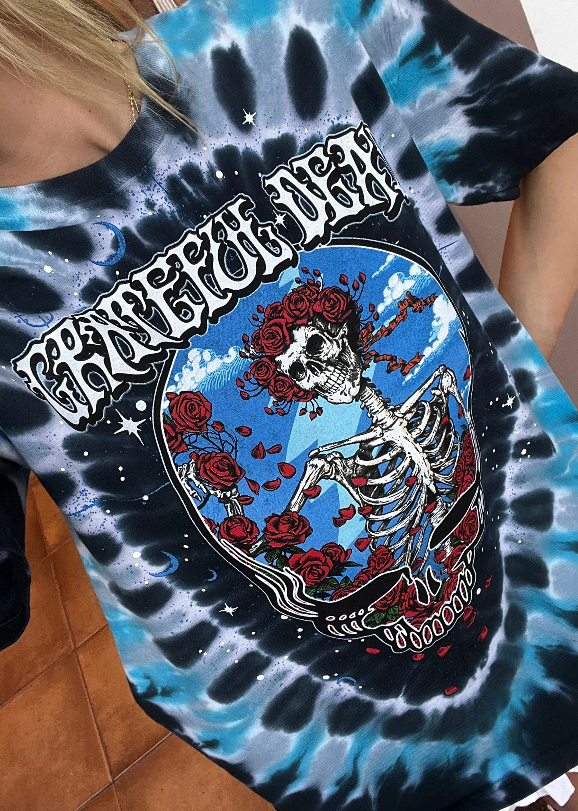 Grateful Dead Steal Your Bertha Tee ★ Blue Tie Dye sold by Rock N Rags