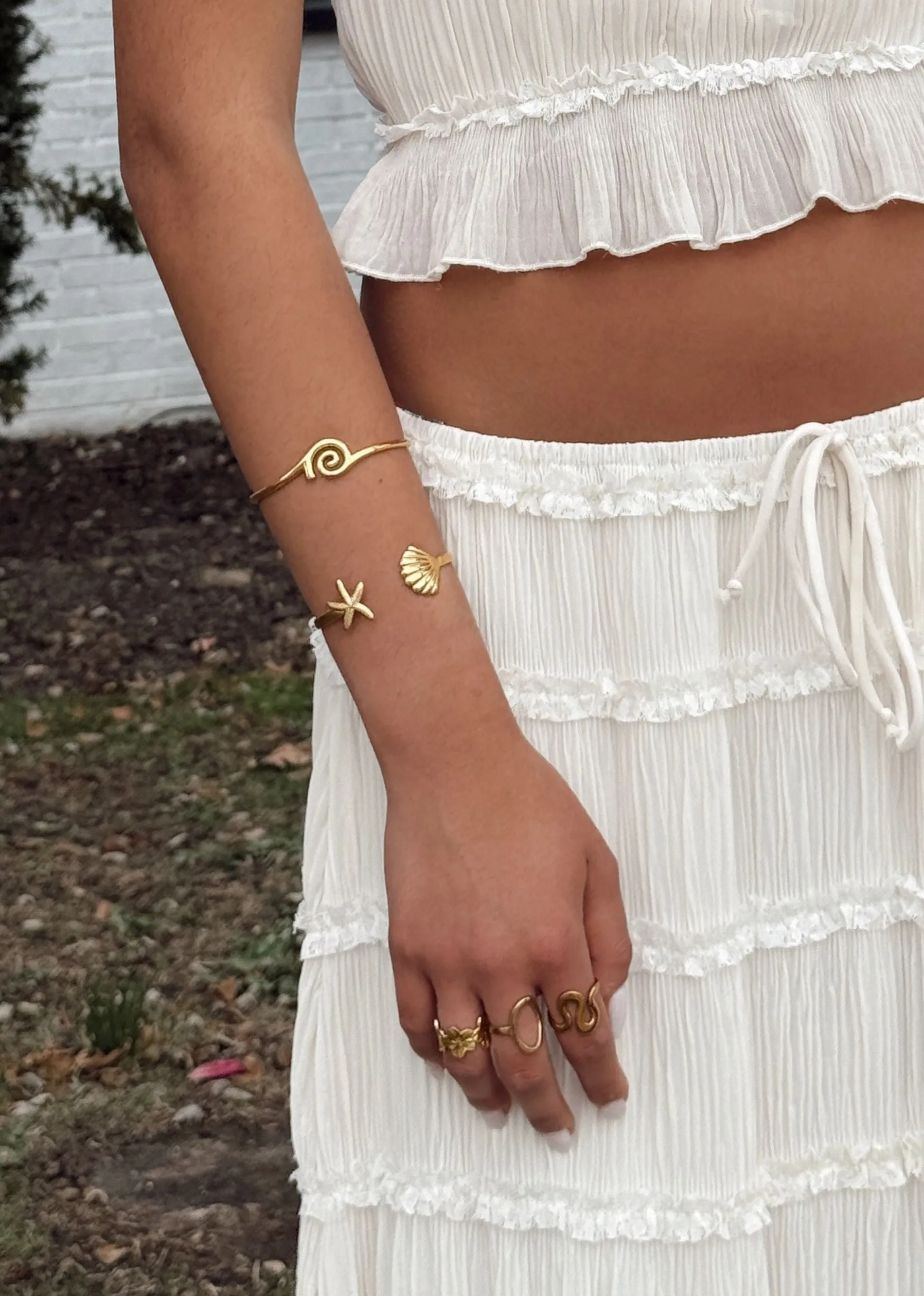 Ocean Eyes Cuff Bracelet ★ Gold sold by Rock N Rags product image thumbnail 3