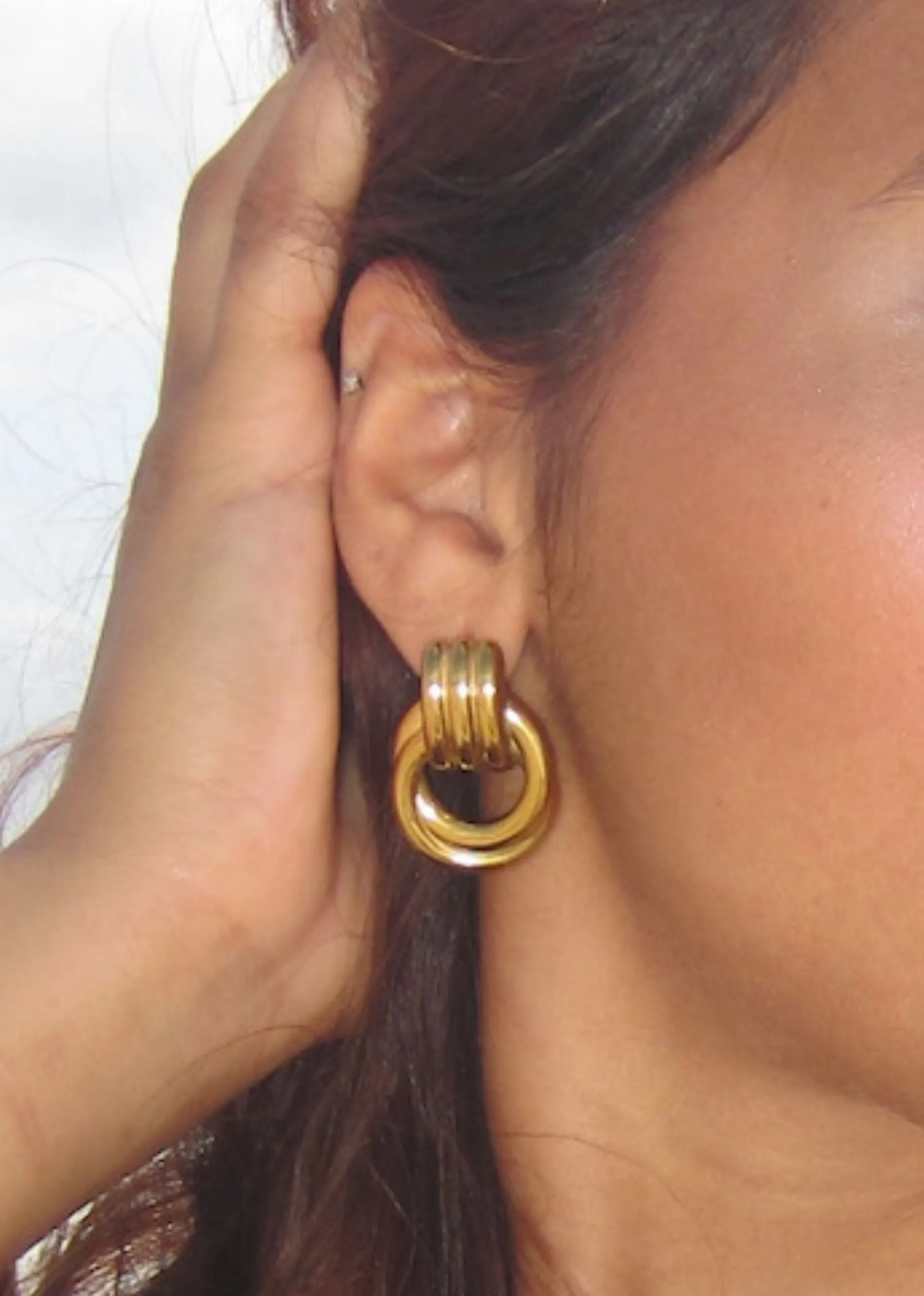 Golden Era Knot Hoop Earring ★ Gold sold by Rock N Rags product image thumbnail 2