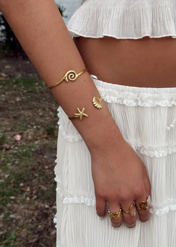 Boho Spiral Cuff ★ Gold sold by Rock N Rags