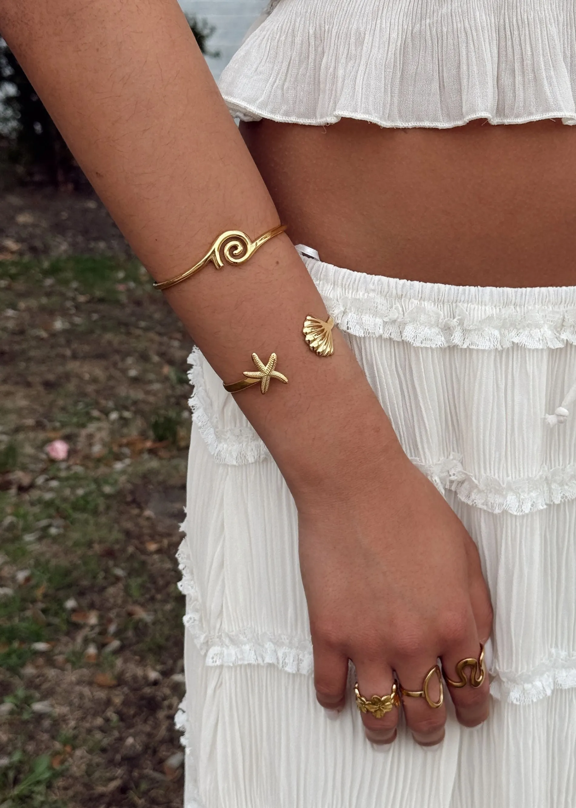 Boho Spiral Cuff ★ Gold sold by Rock N Rags