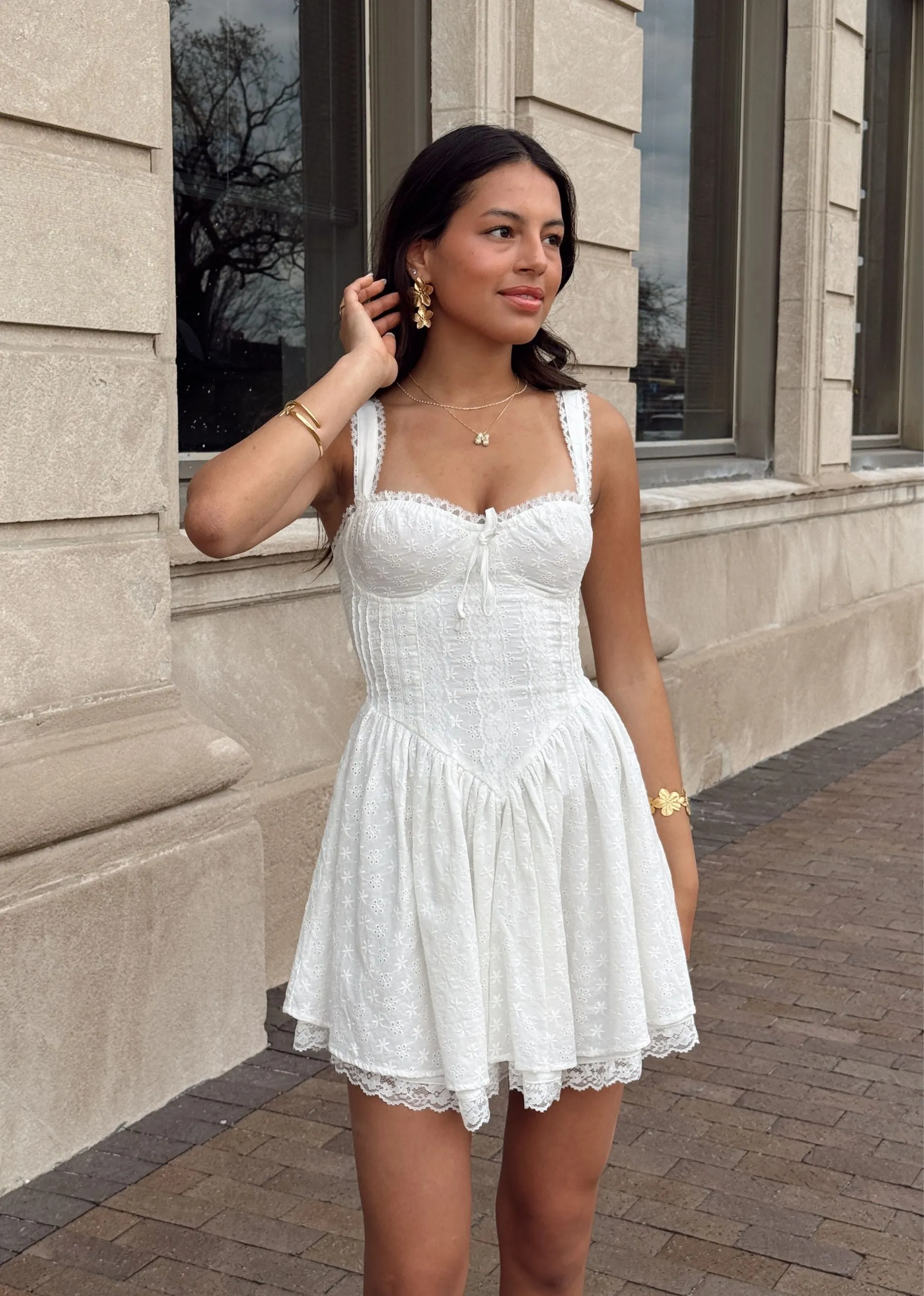 Sweet Thing Mini Dress ★ White sold by Rock N Rags