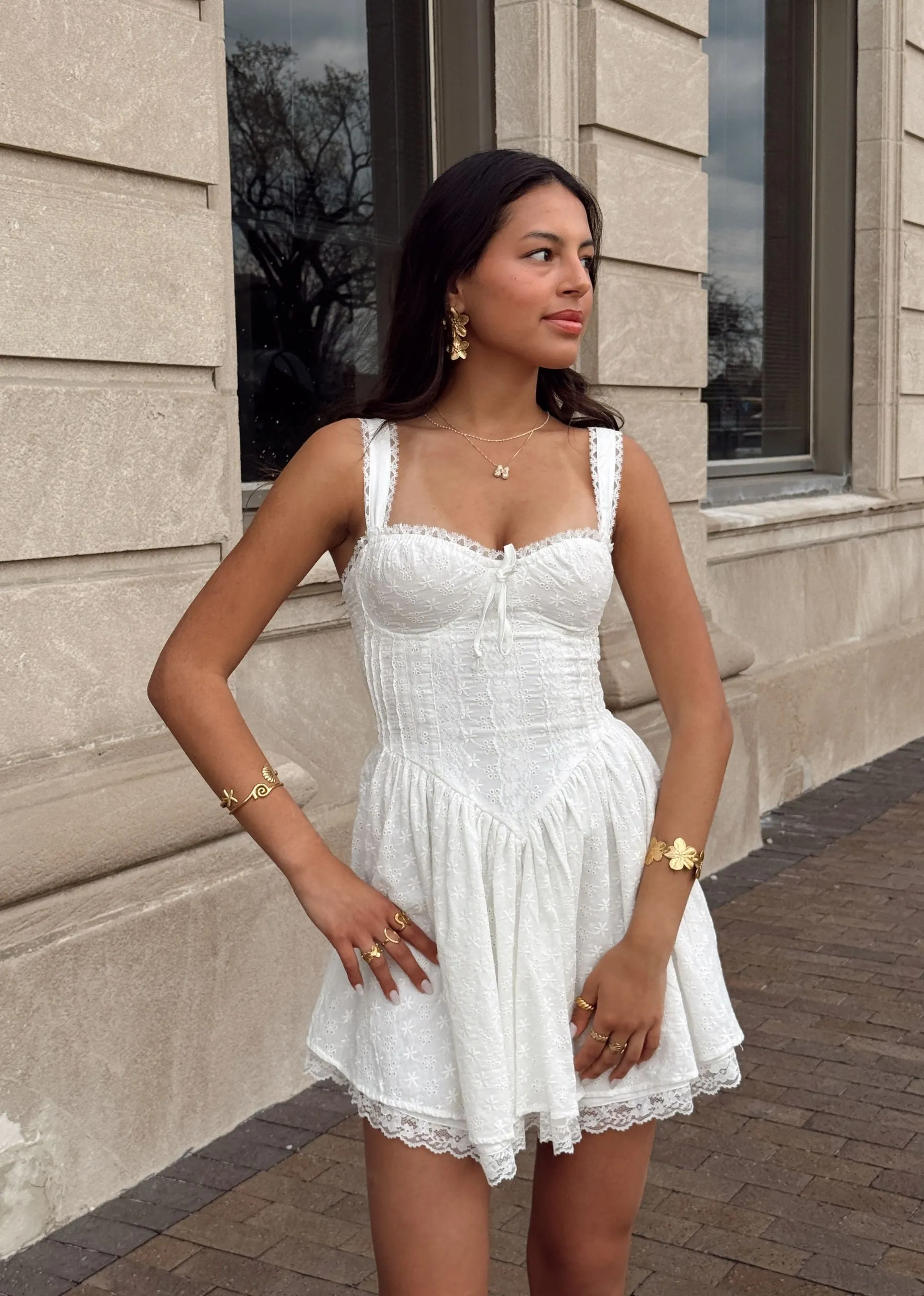 Sweet Thing Mini Dress ★ White sold by Rock N Rags product image thumbnail 3