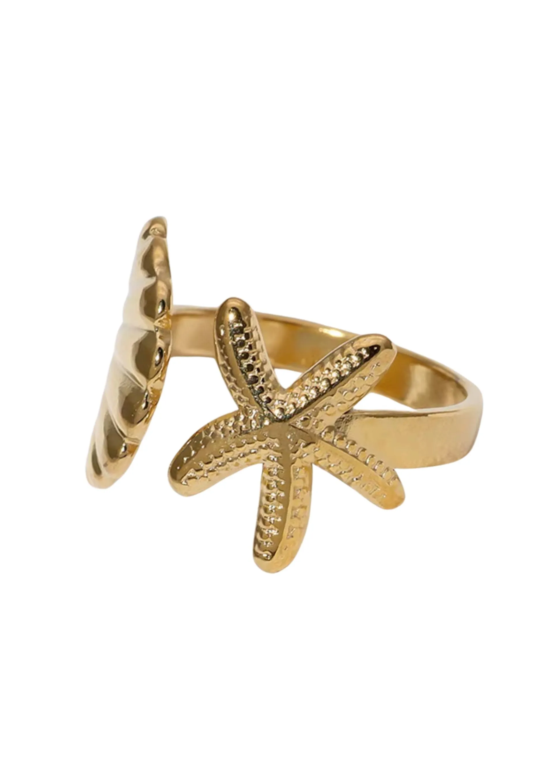 Starfish and Seashell Adjustable Ring ★ Multi sold by Rock N Rags product image thumbnail 2
