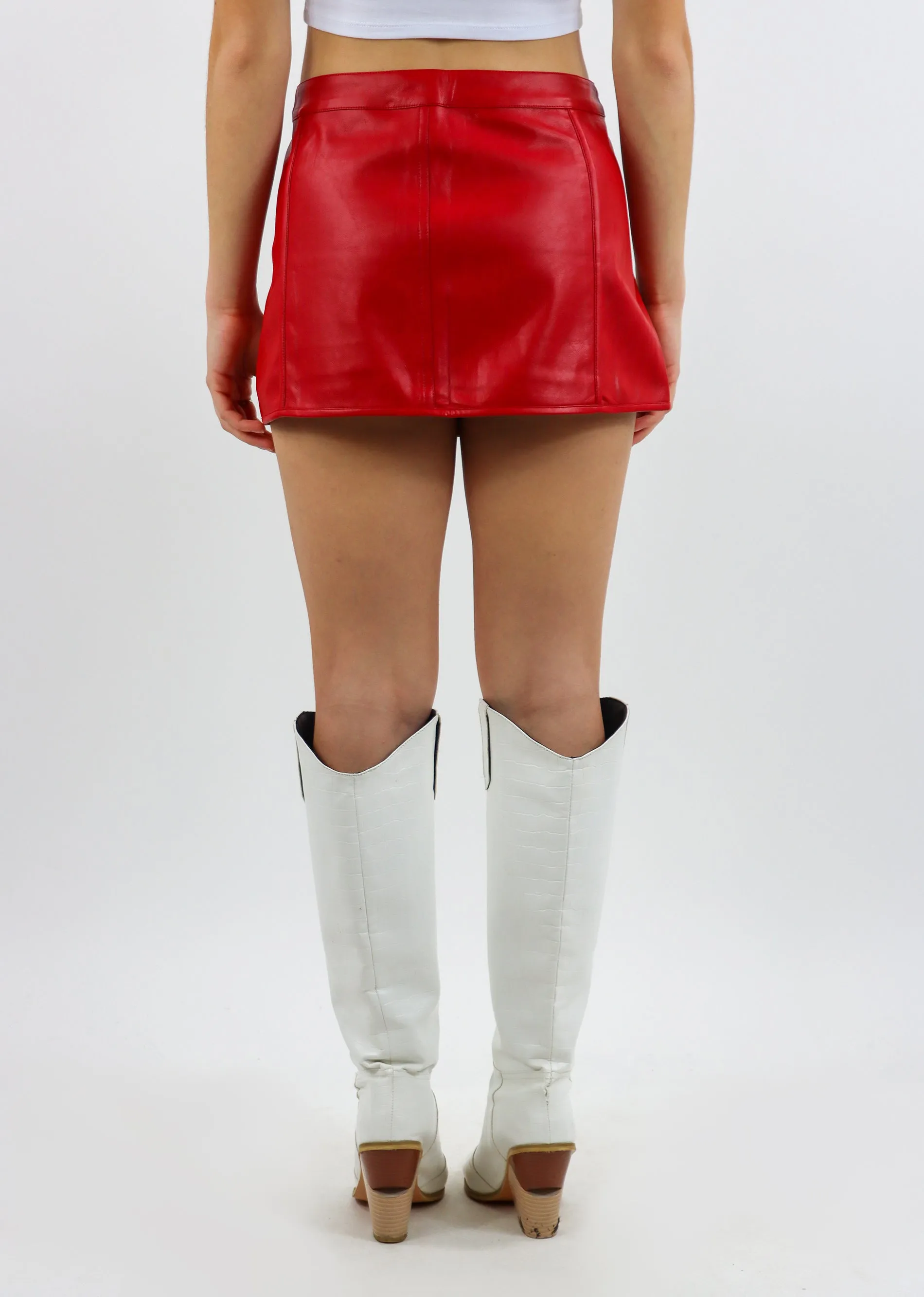 Maybe Later Mini Moto Skirt ★ Red sold by Rock N Rags product image thumbnail 5