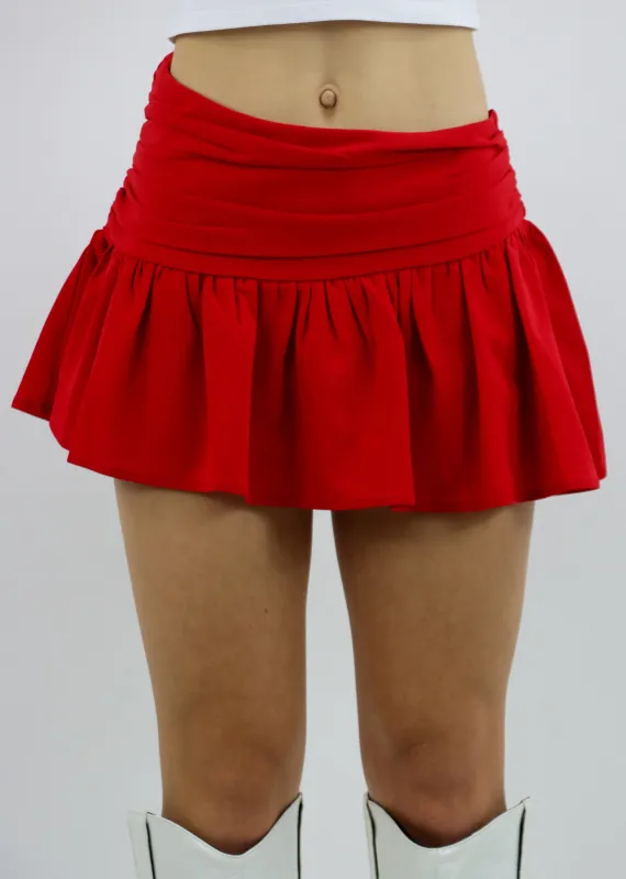 Haven't Met You Yet Mini Skirt ★ Red sold by Rock N Rags