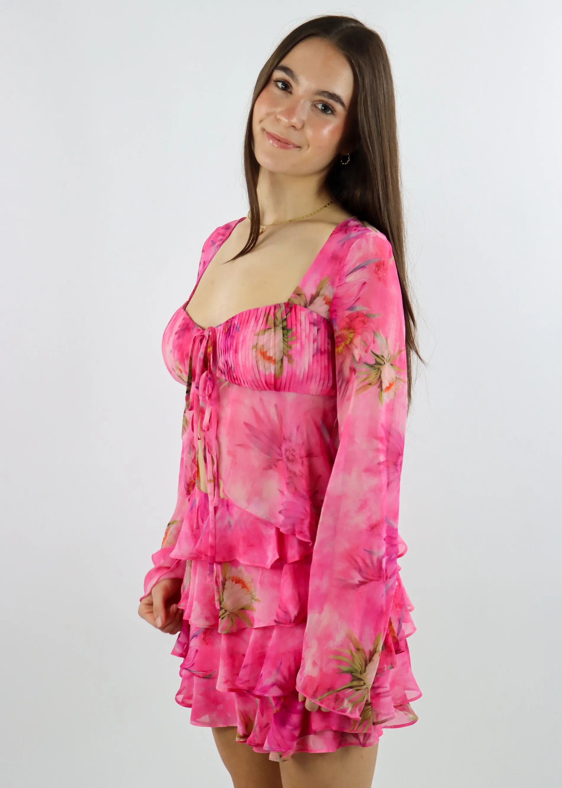 Lean On Long Sleeve Top ★ Pink Floral sold by Rock N Rags product image thumbnail 2