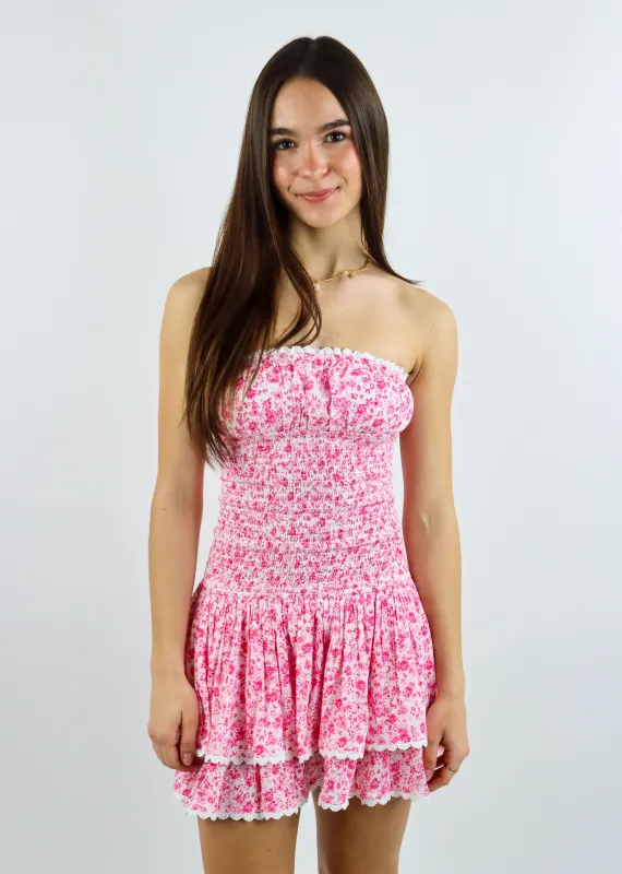 Something Beautiful Mini Dress ★ Pink Floral sold by Rock N Rags