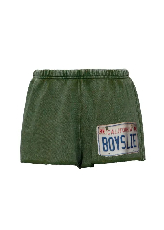Boys Lie Just Fore You Kimmy Shorts ★ Forest Green sold by Rock N Rags