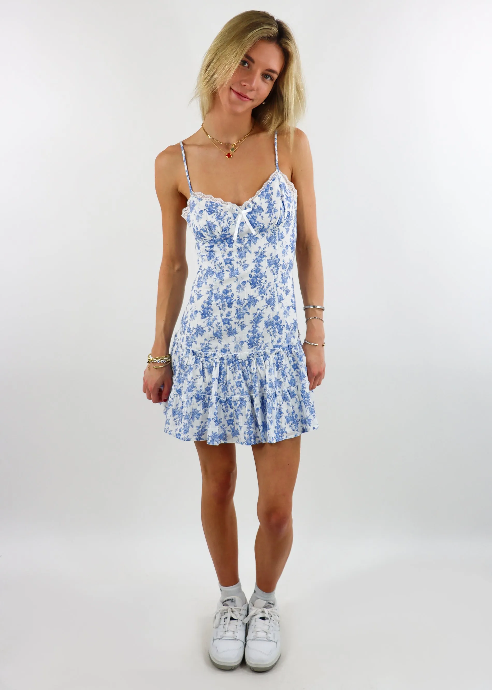 Buttercup Mini Dress ★ Blue Floral sold by Rock N Rags product image thumbnail 5